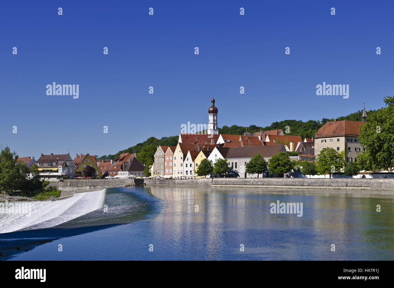 Lech Building Lechwehr dam hi-res stock photography and images - Alamy
