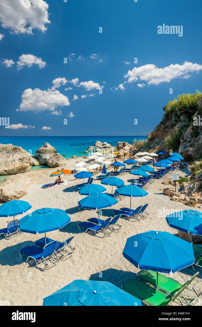 Kavalikefta Beach near Kathisma Beach in Lefkada Island, Greece Stock ...