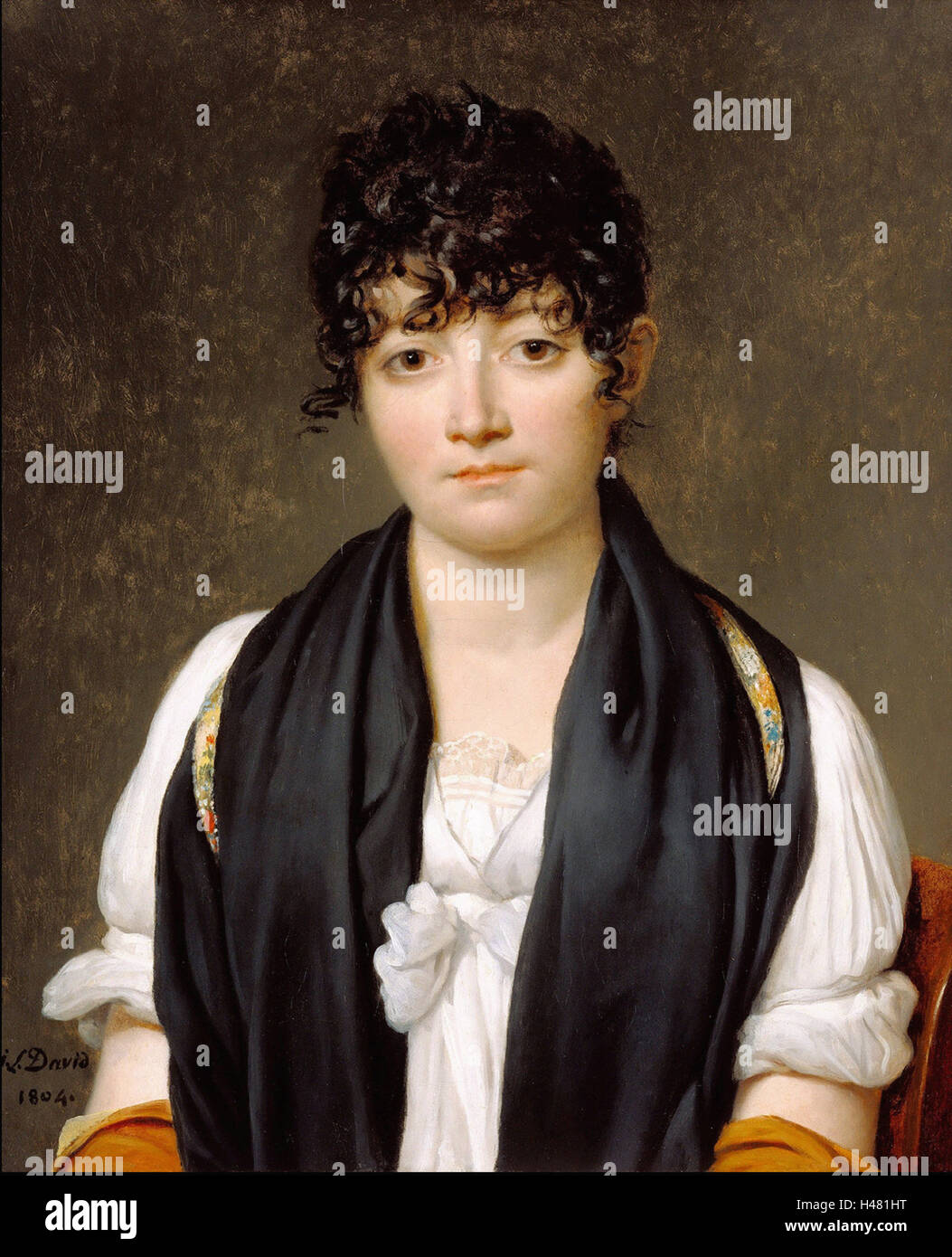 Jacques-Louis David -   Suzanne Le Pelletier de Saint-Fargeau Stock Photo