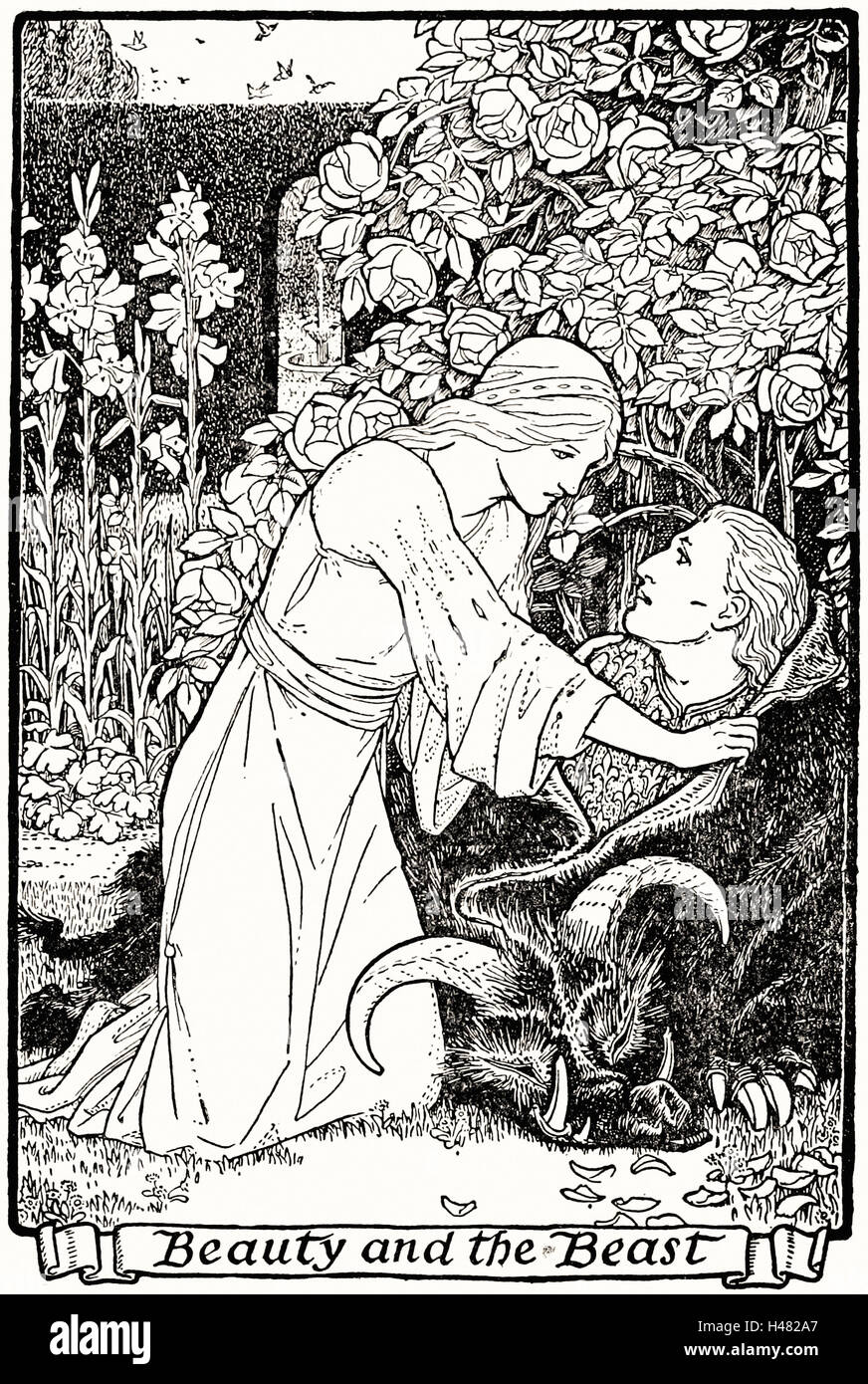 Illustration at page 39 in Europa's Fairy Book Stock Photo