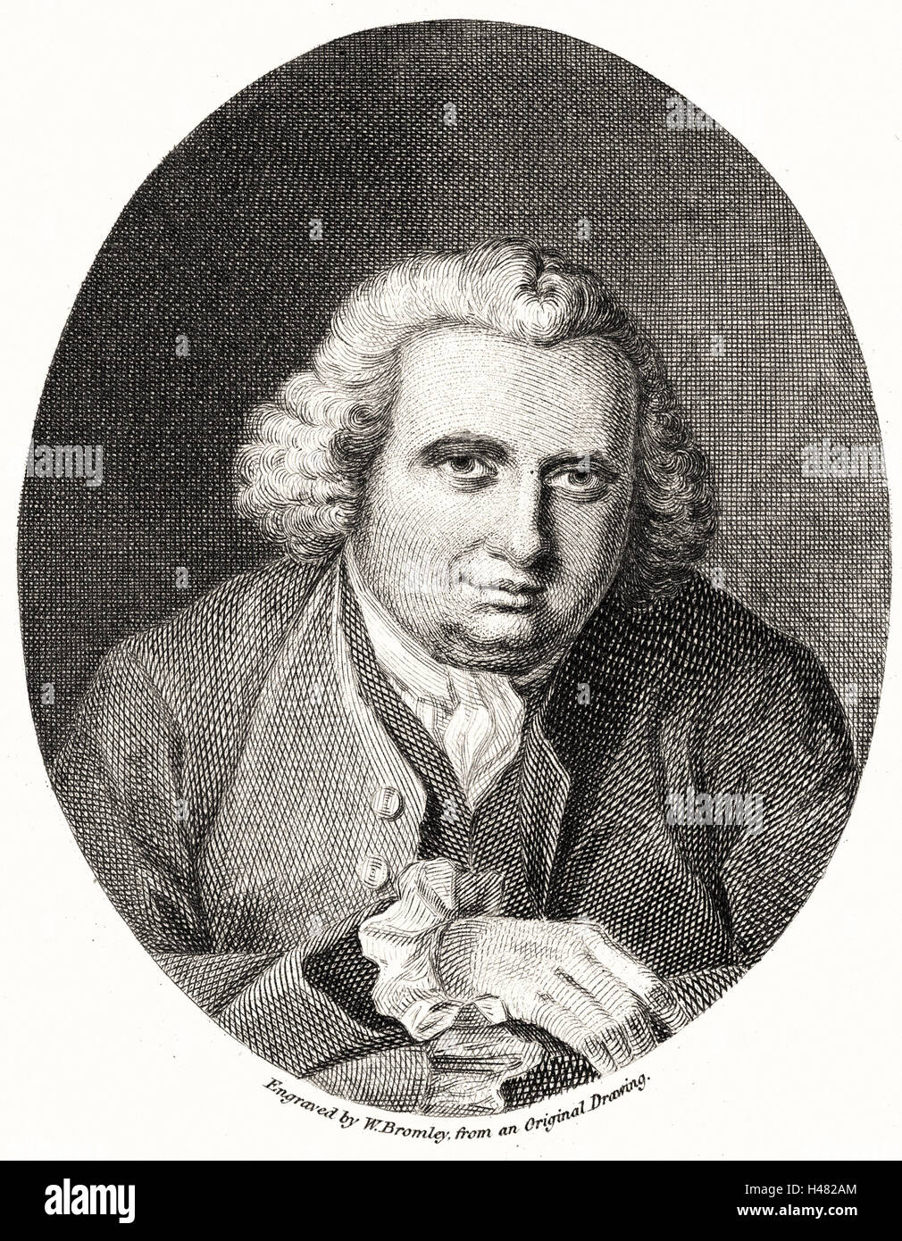 Erasmus Darwin (1731-1802) Stock Photo