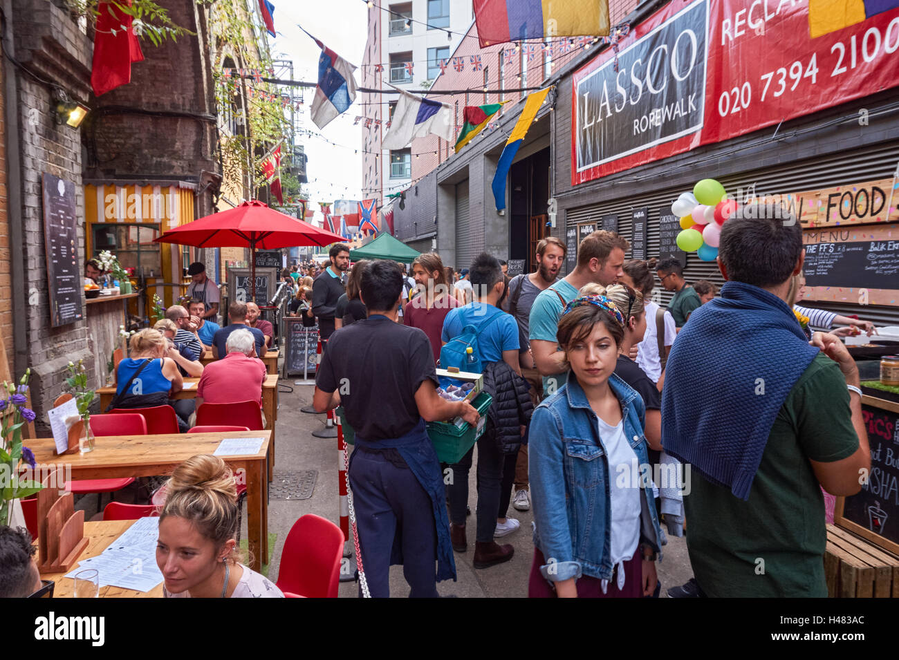 Maltby Street Market in Bermondsey, London England United Kingdom UK