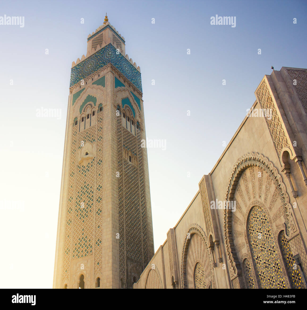 Mosque Hassan II Stock Photo