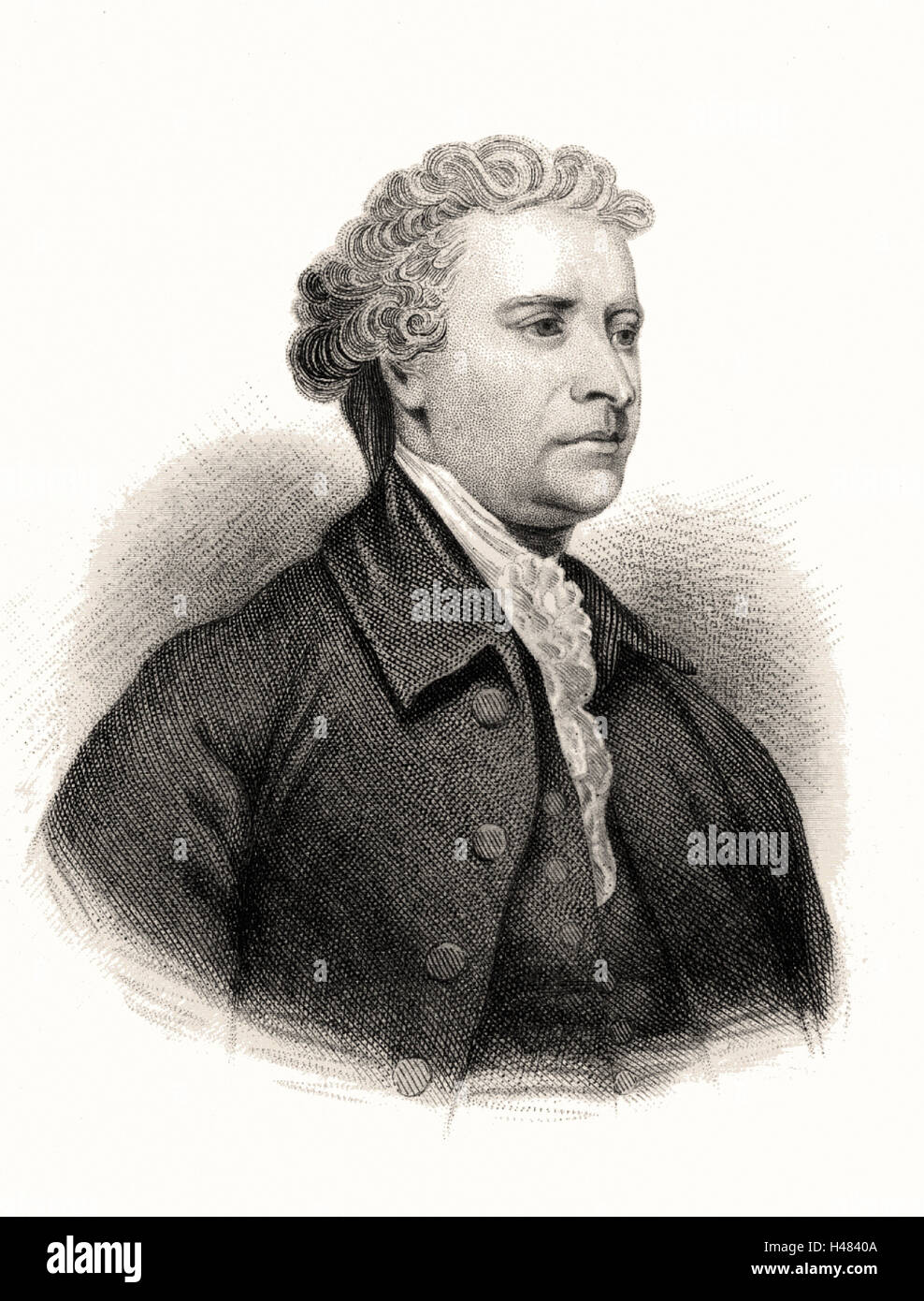 Edmund Burke (1729-97) Irish-born British Whig (Liberal) statesman and philosopher Stock Photo