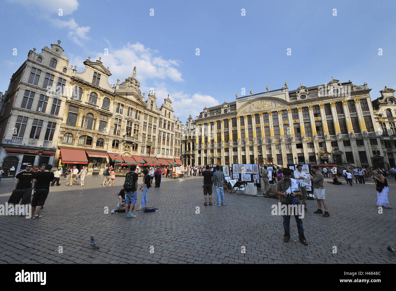 Historical buildings, baroque, Grand-Place, Brussels, Belgium Stock ...