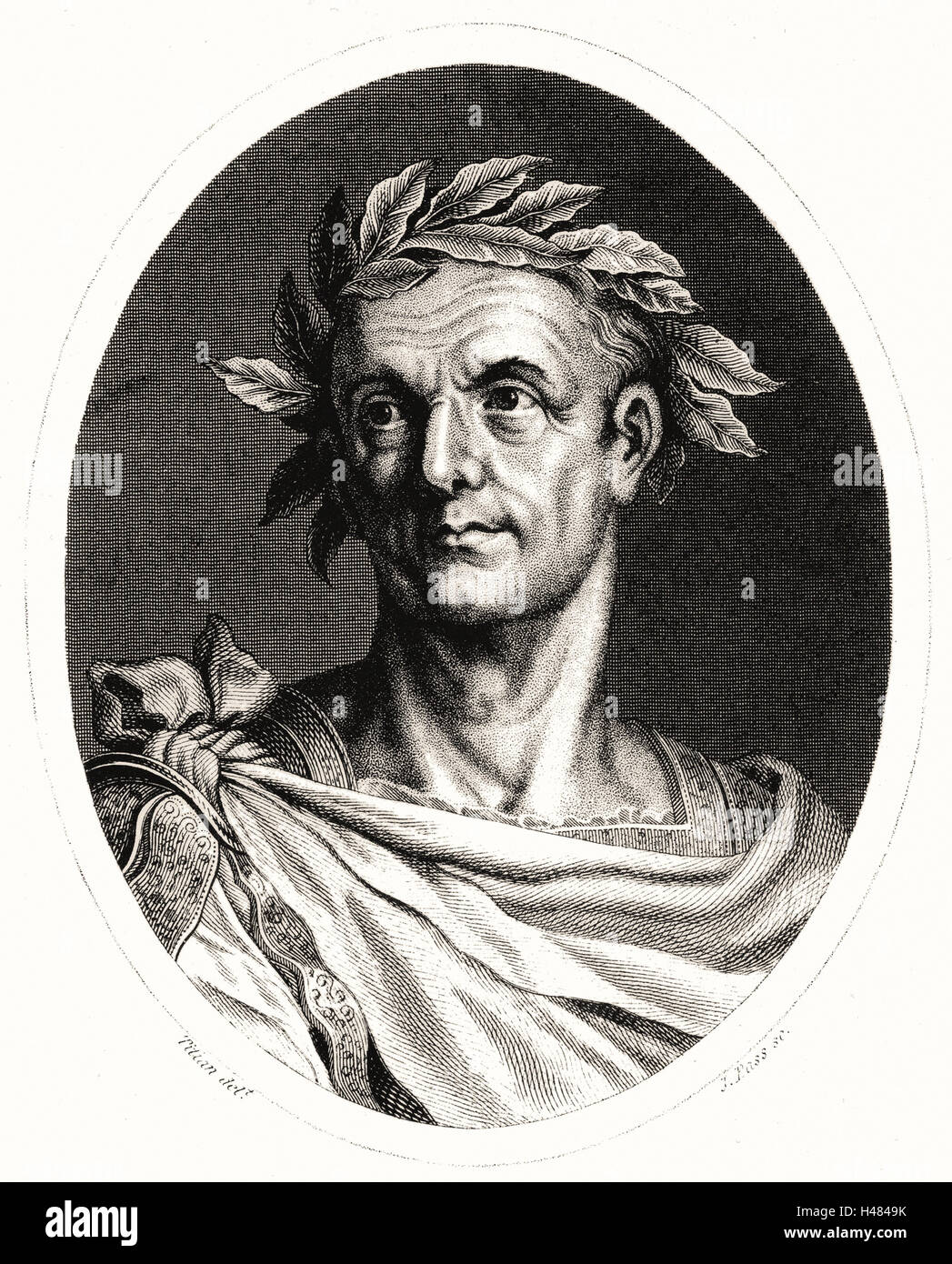 Julius Caesar (c100-44 BC) Roman soldier and statesman. Stock Photo