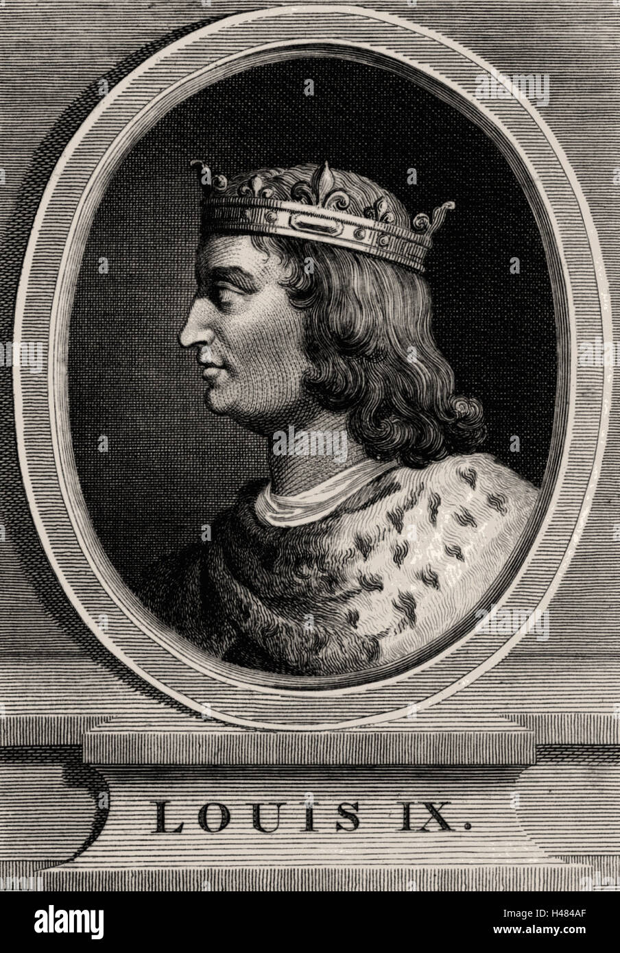 Louis IX known as St Louis (1215-70) Stock Photo
