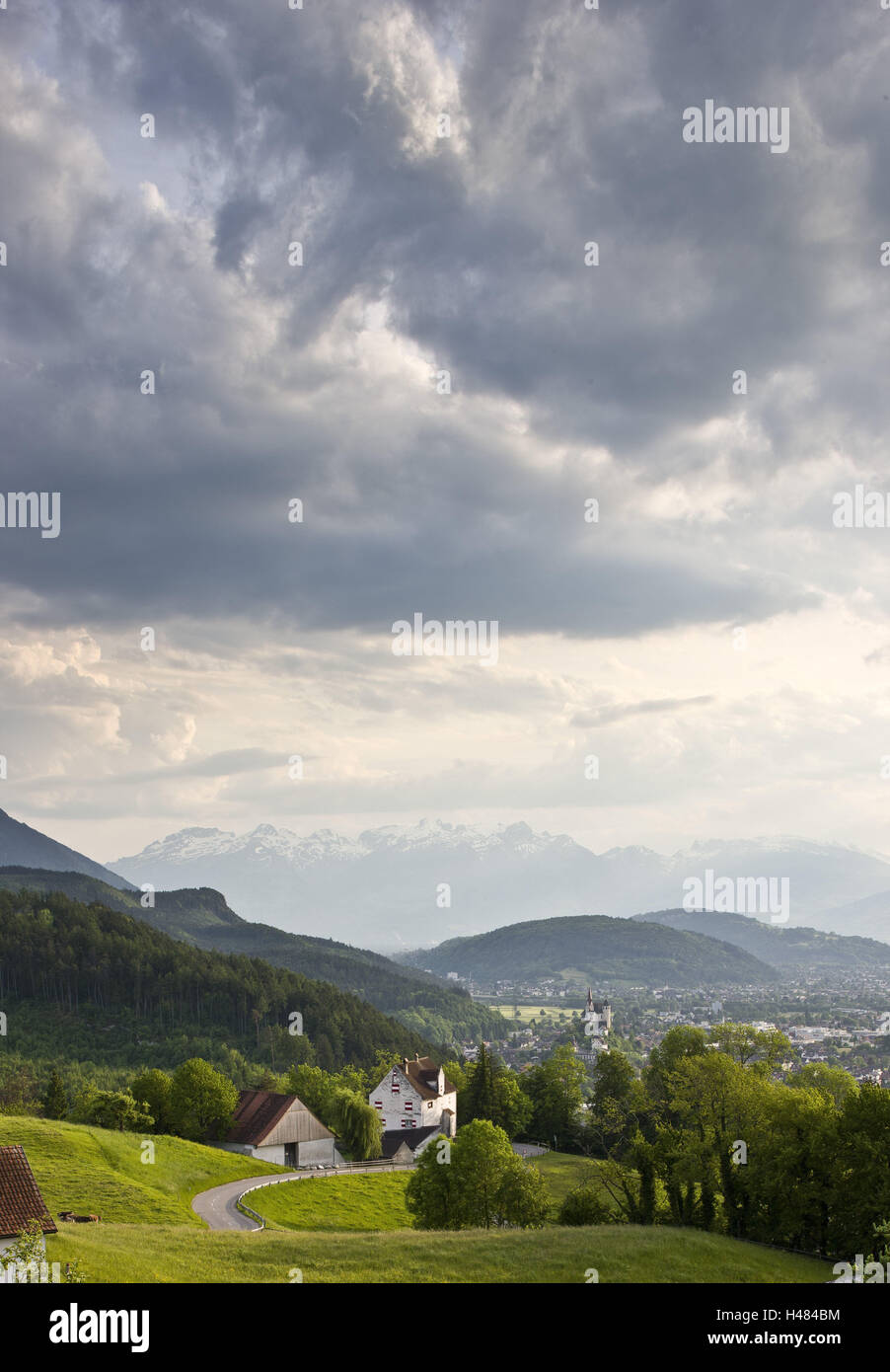 Austria, Vorarlberg, Rankweil, townscape, Stock Photo
