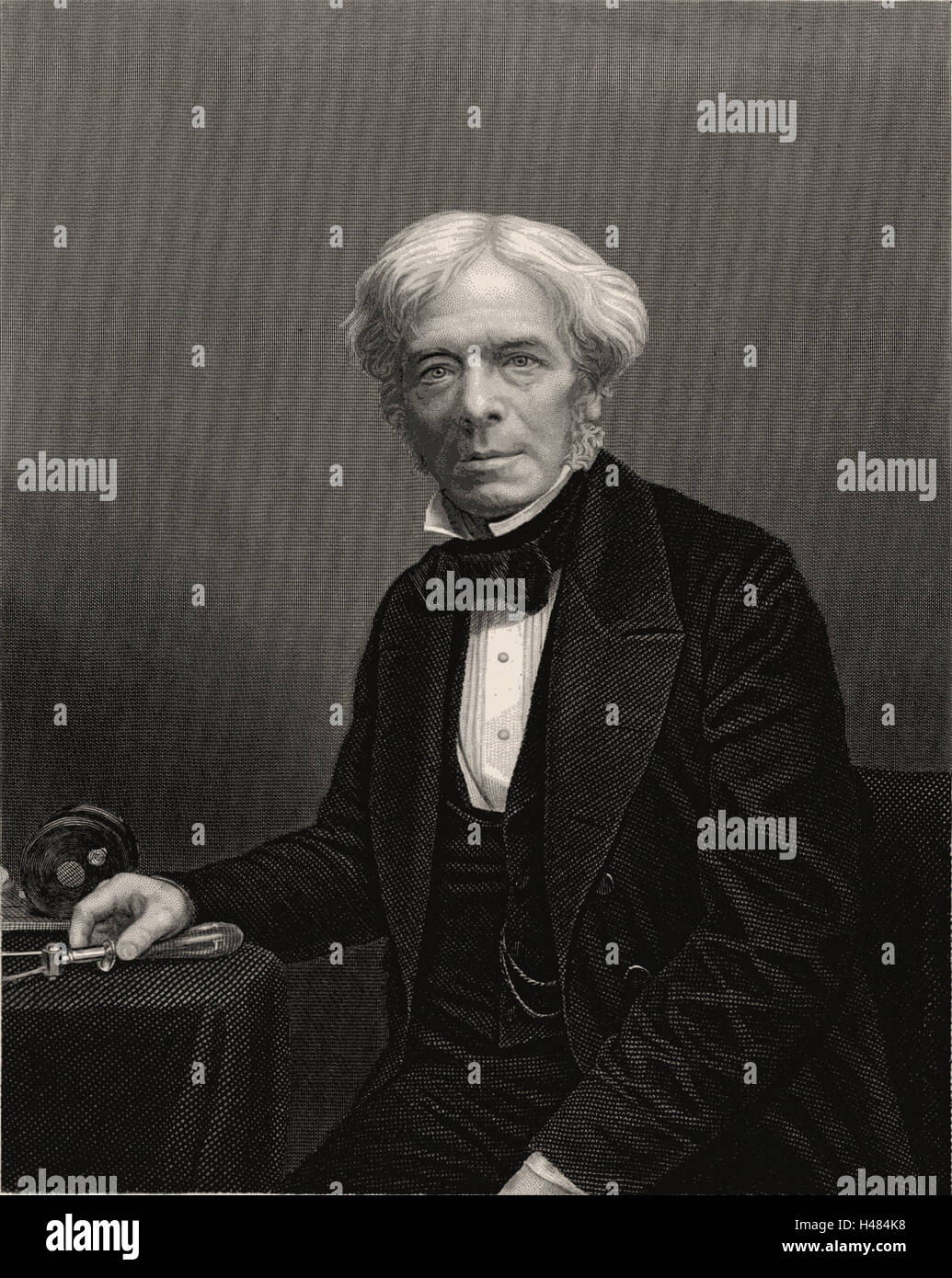 Michael Faraday (1791-1867) English chemist and physicist Stock Photo