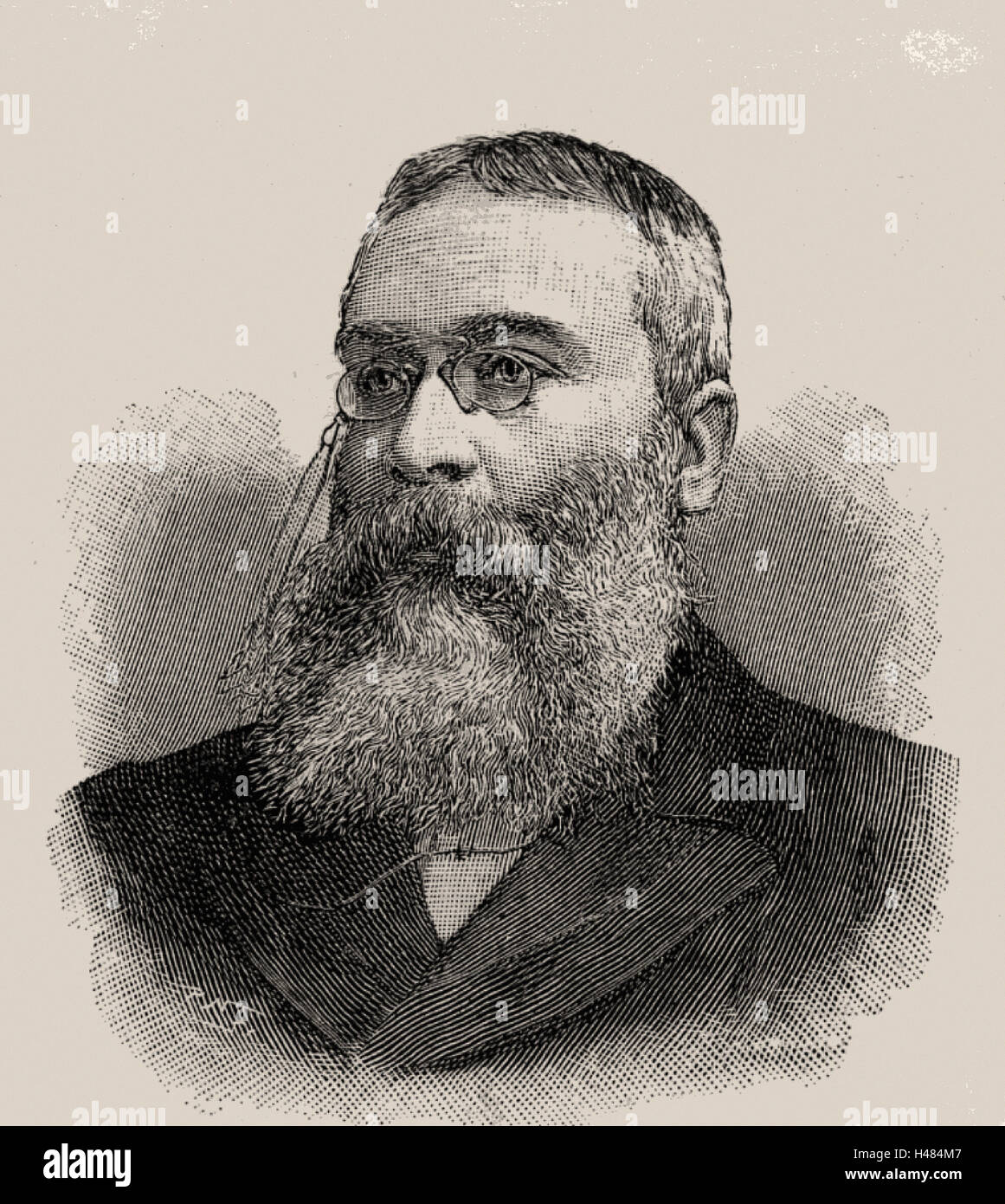 Walter Besant (1836-1901) English social reformer, novelist and editor Stock Photo
