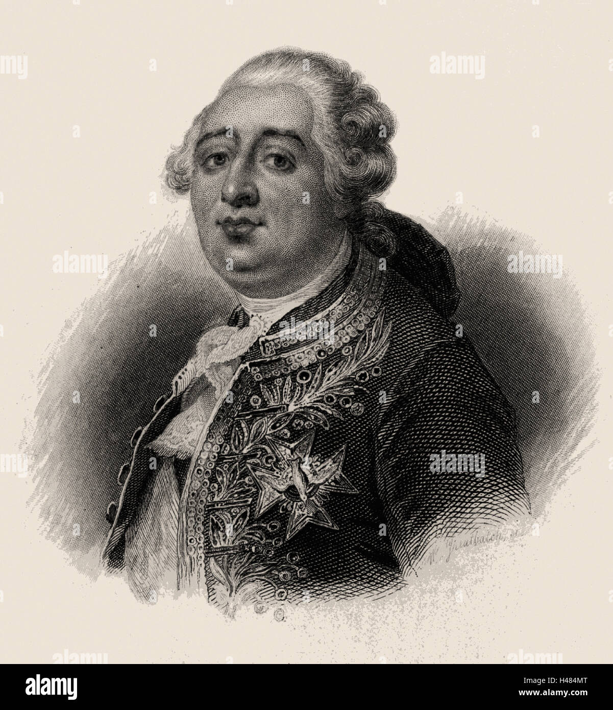 Louis XVI (1754-1793) king of France from 1774 Stock Photo