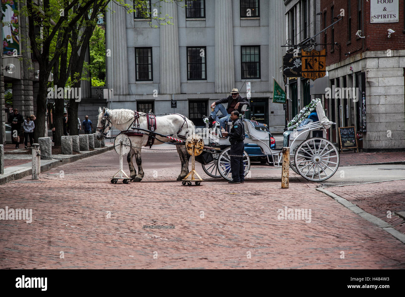 A horsedrawn carriage ride, Boston Stock Photo Alamy