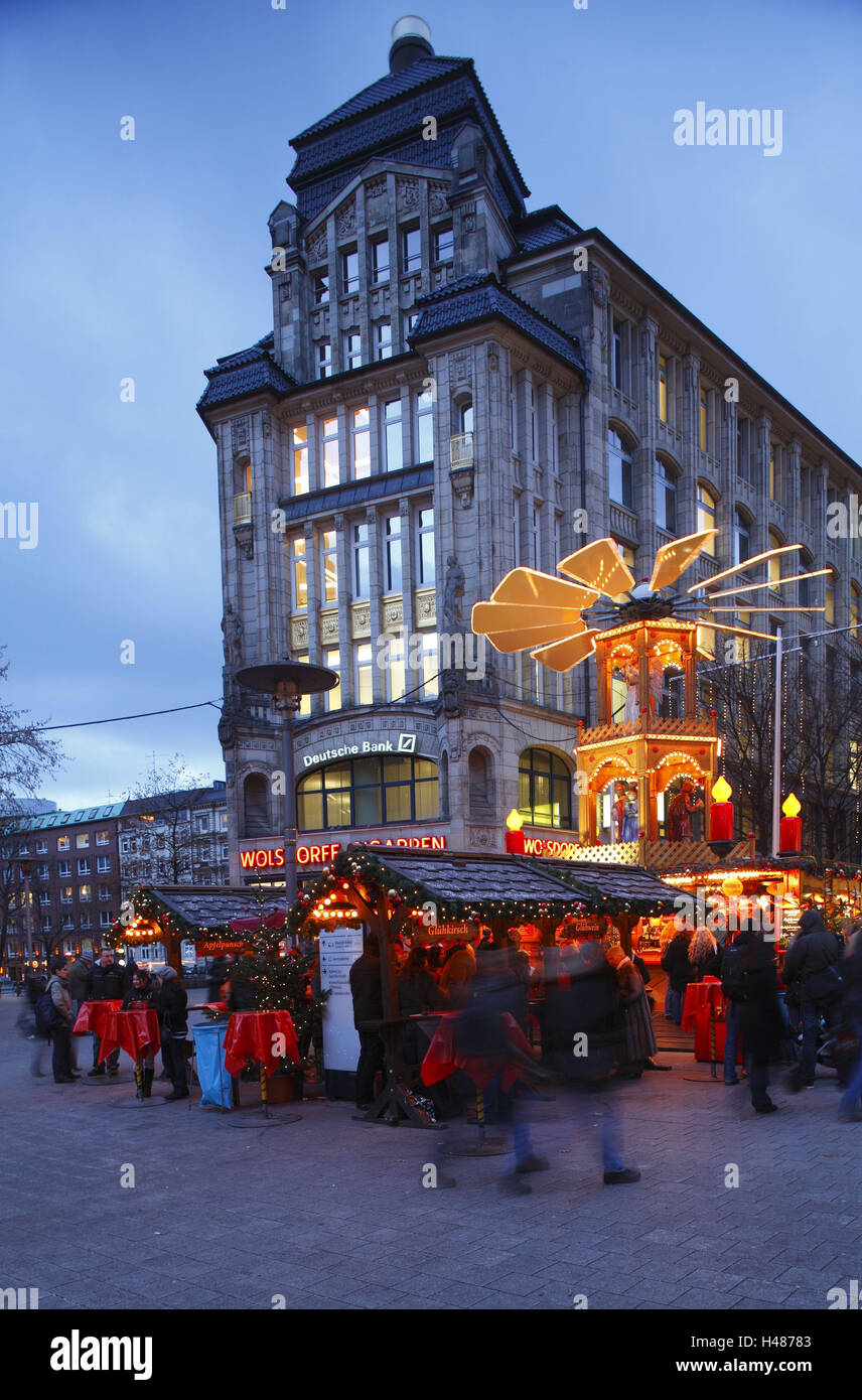 Germany Hamburg City Hamburg City Christmas Market With