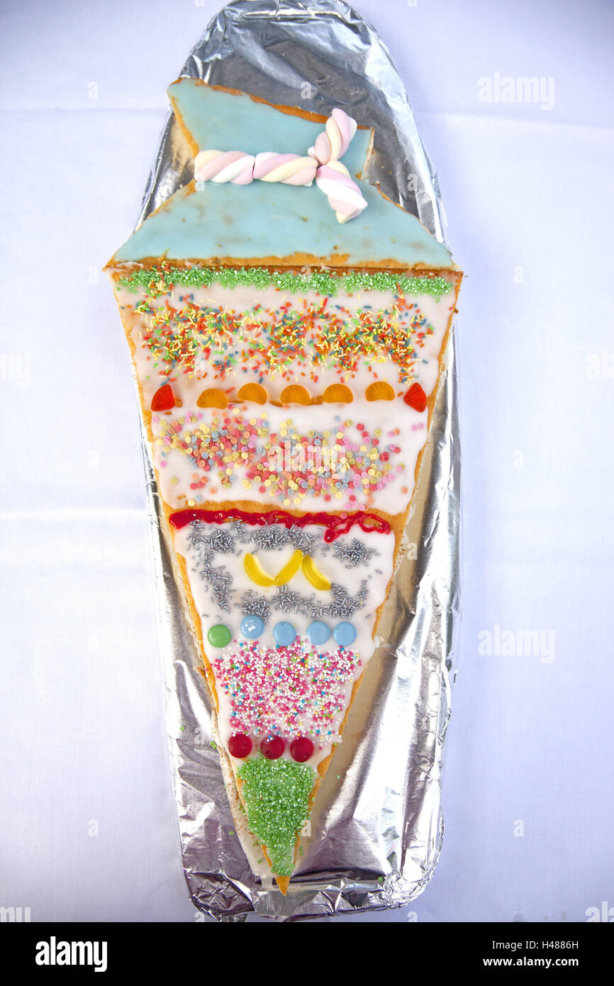 Cake, school cone shape Stock Photo Alamy
