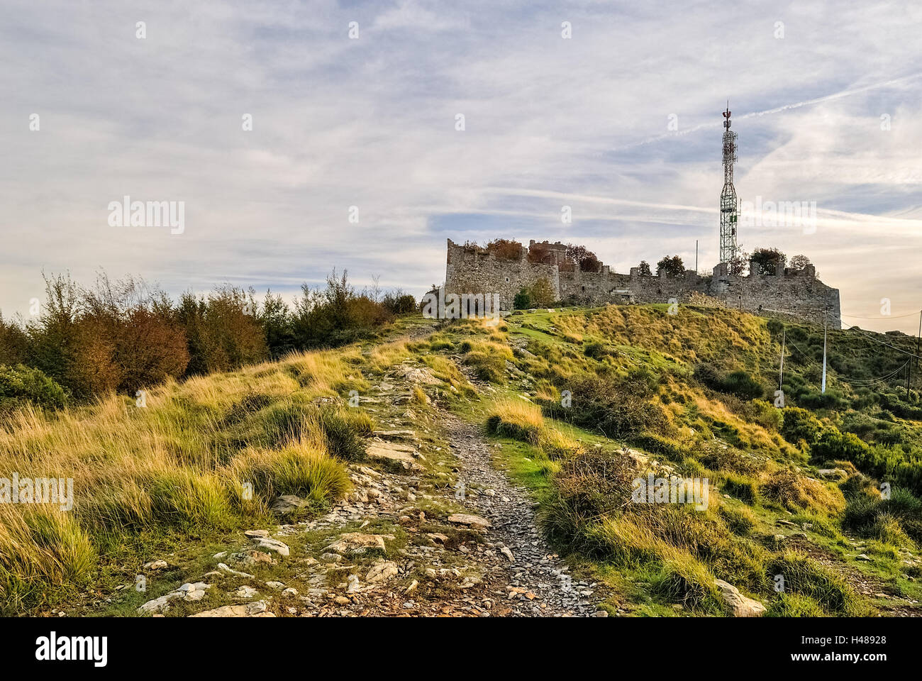 The fort Richelieu in the hills surrounding Genoa Stock Photo - Alamy