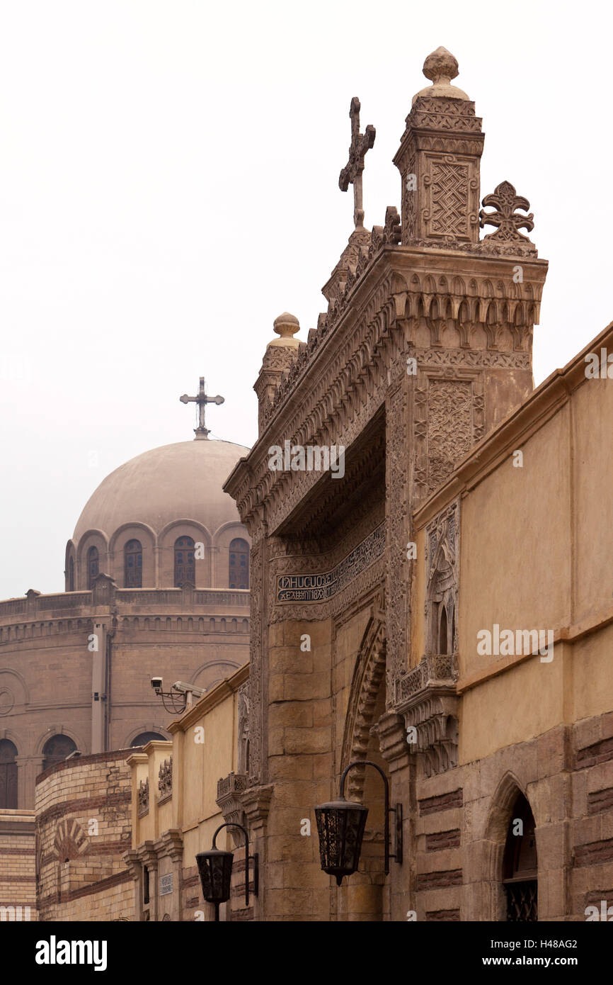 Egypt, Cairo, Coptic old town, church El Muallaqa, The Hanging Church, Stock Photo