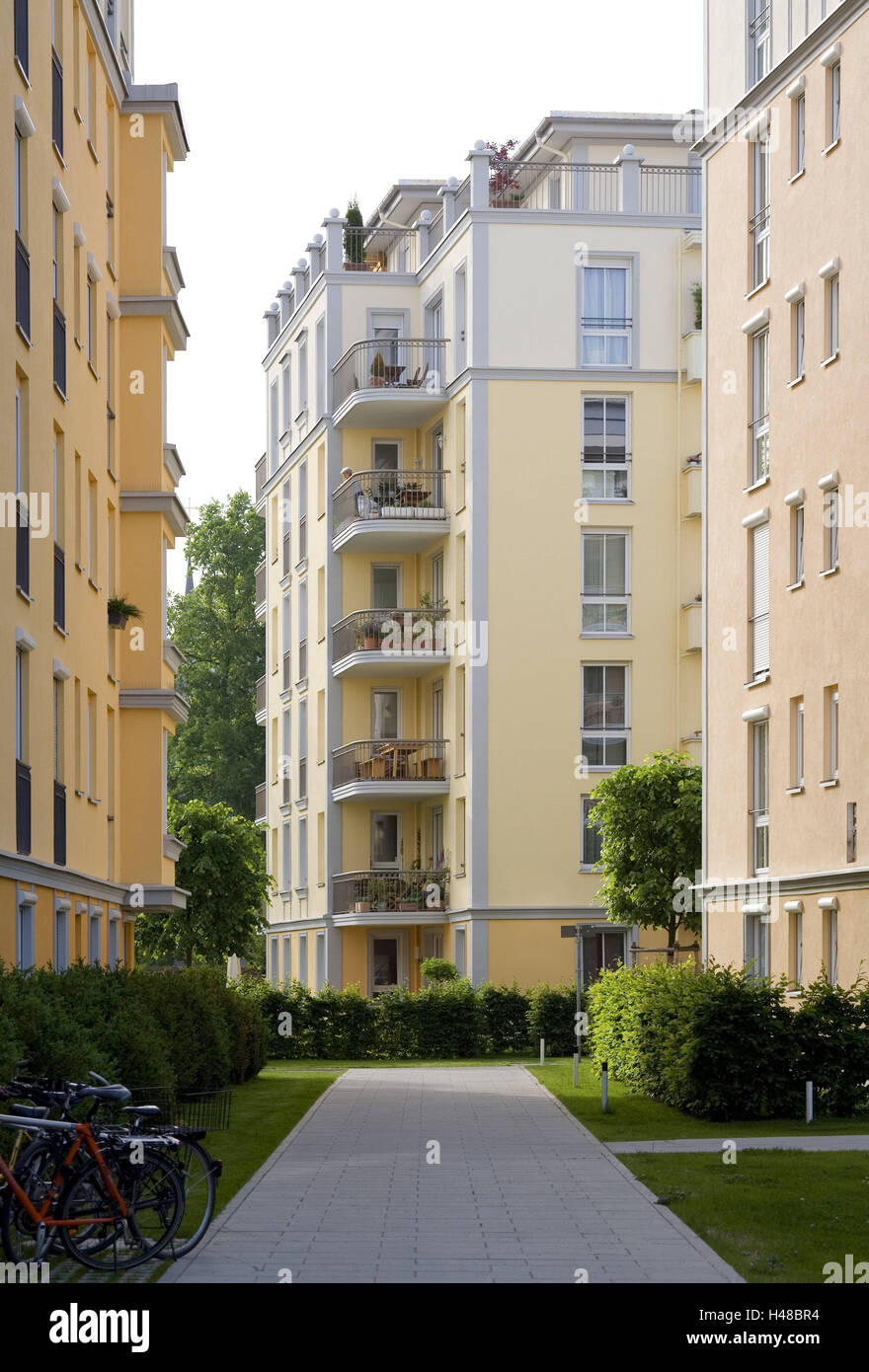 Germany, Bavaria, Munich, Haidhausen, residential houses, new buildings