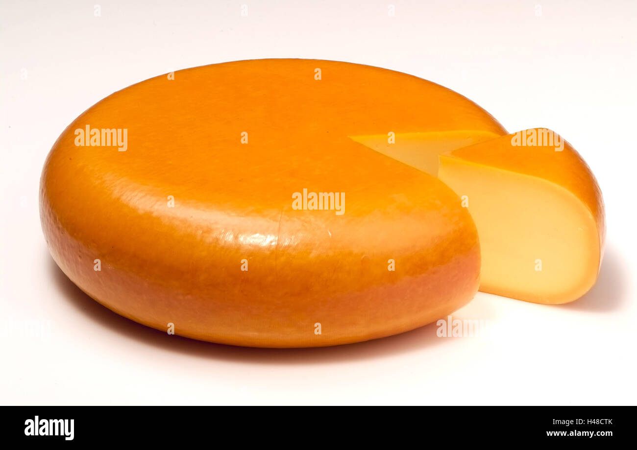 Cheese loaf, Gouda, old, curled Stock Photo Alamy