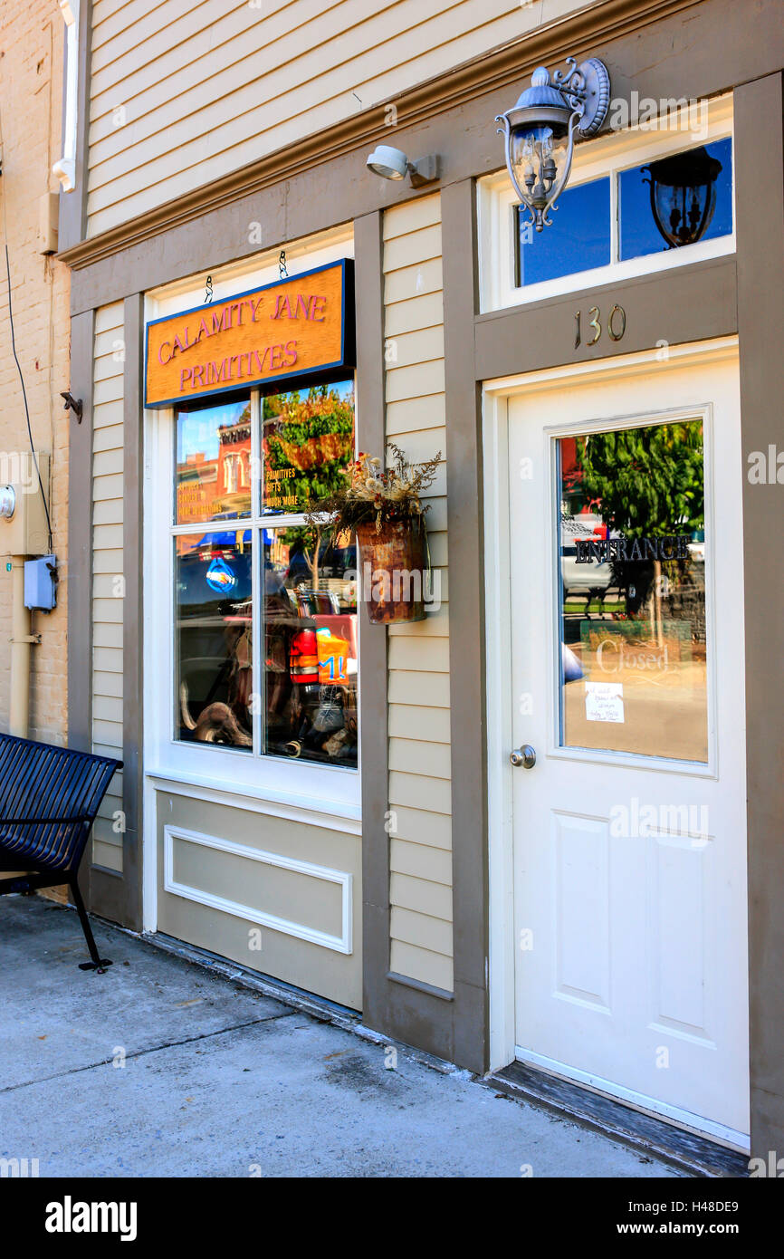 Calamity Jane Primitives store on Main Street in downtown Midway, part