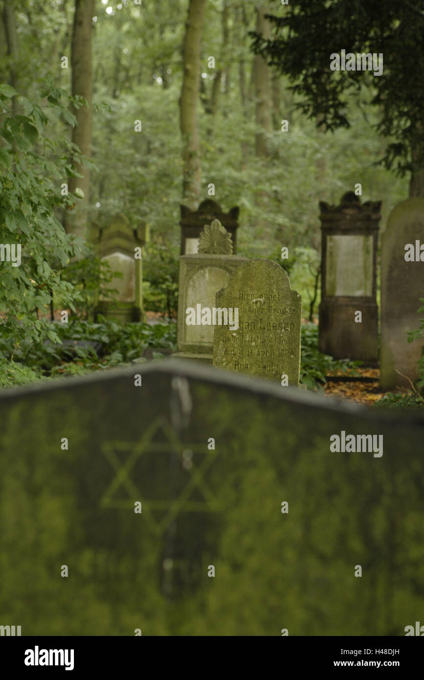 Jewish cemetery, gravestones Stock Photo Alamy