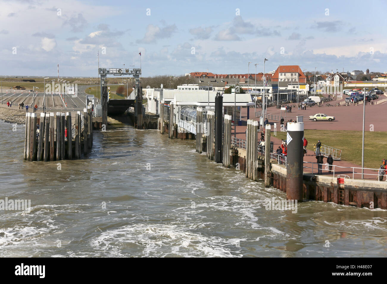 Germany, Lower Saxony, island Norderney, harbour, sea, Stock Photo