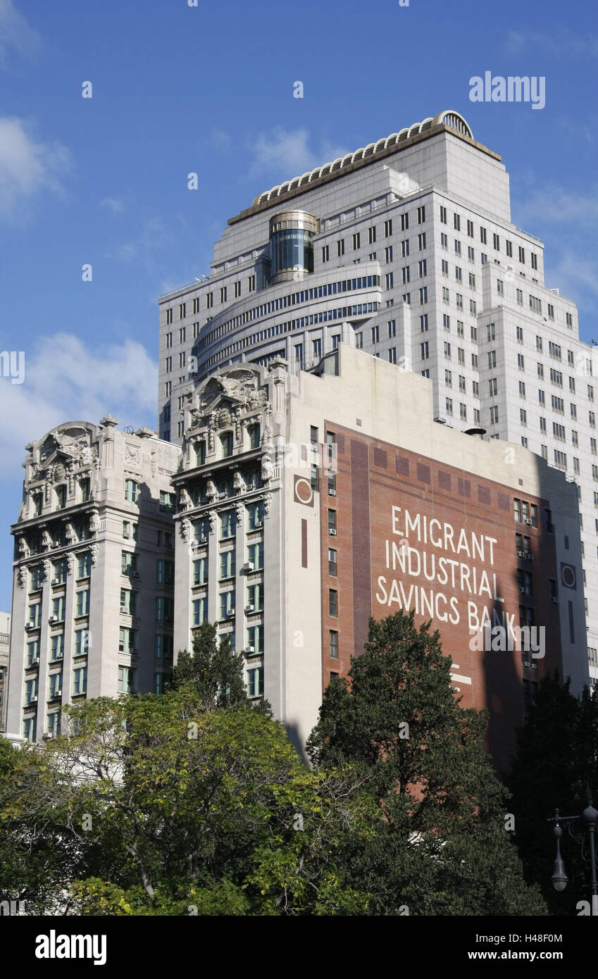 the usa new york city manhattan office building modern old