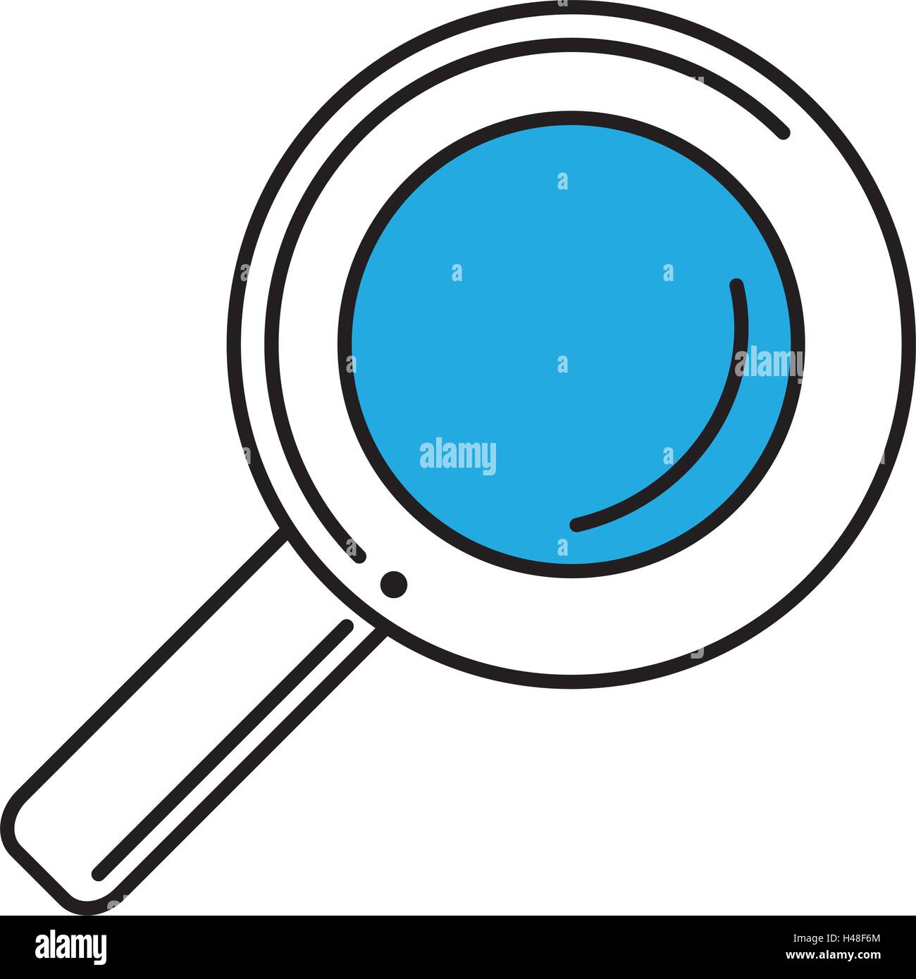 magnifying glass search isolated icon Stock Vector Image & Art - Alamy