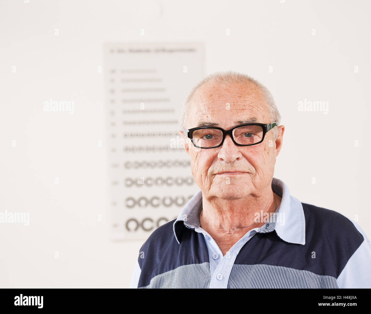 Boss with the visual test, Stock Photo