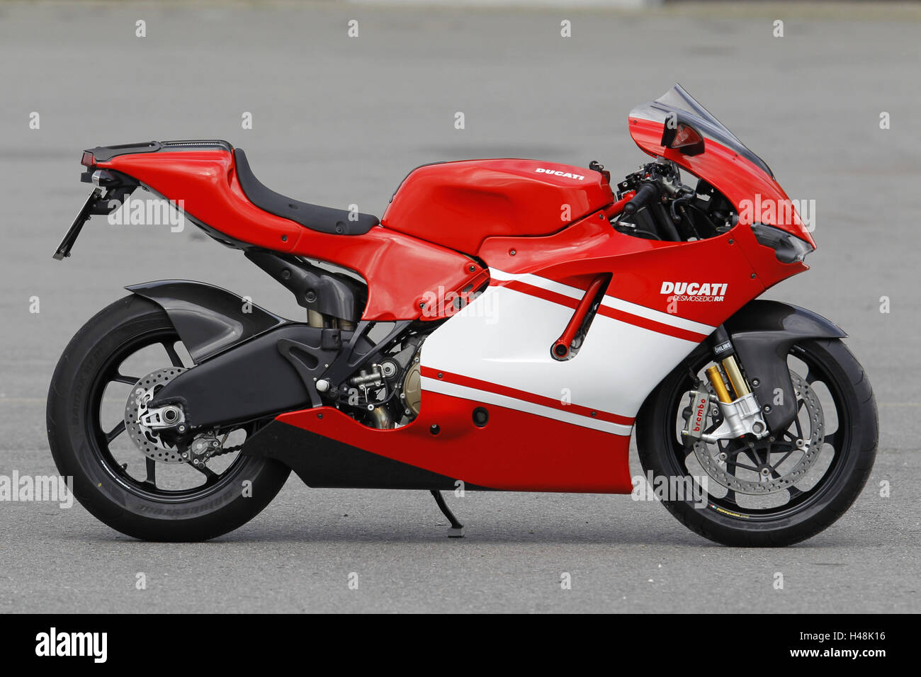 Motorcycle, Ducati Desmosedici RR, red, precious, Italian, Stock Photo