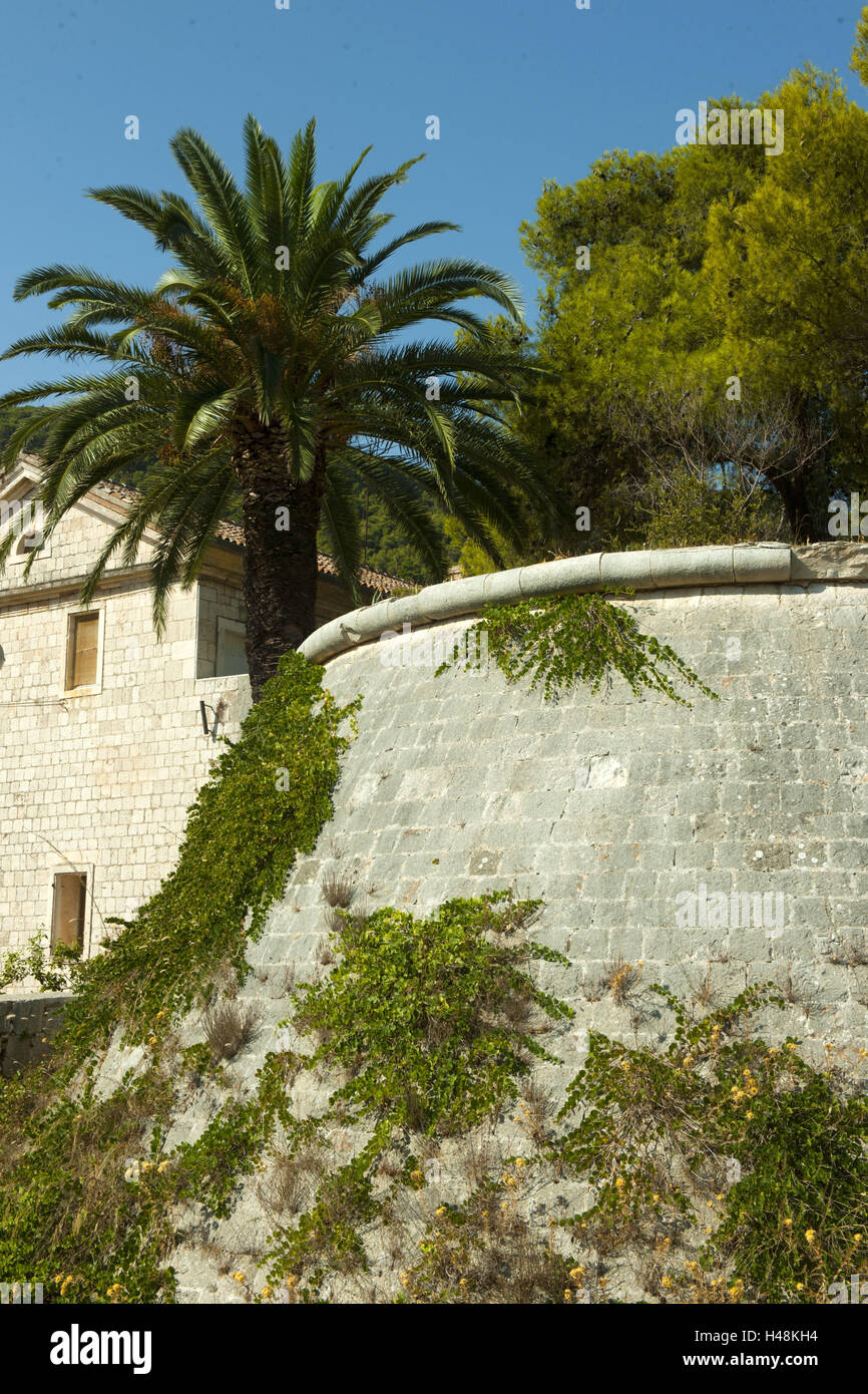 Croatia, Dalmatia, Vis, fortress attack the fortifications established by the Austrians, in 1830, Stock Photo