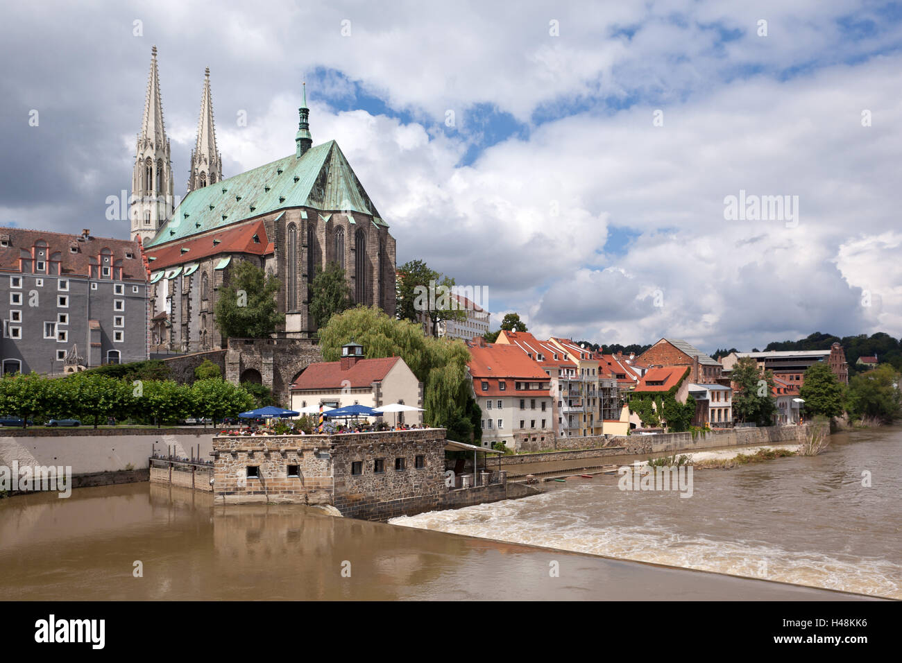 Germany, Saxony, Görlitz, Peter's church and Vierradenmühle - the most ...