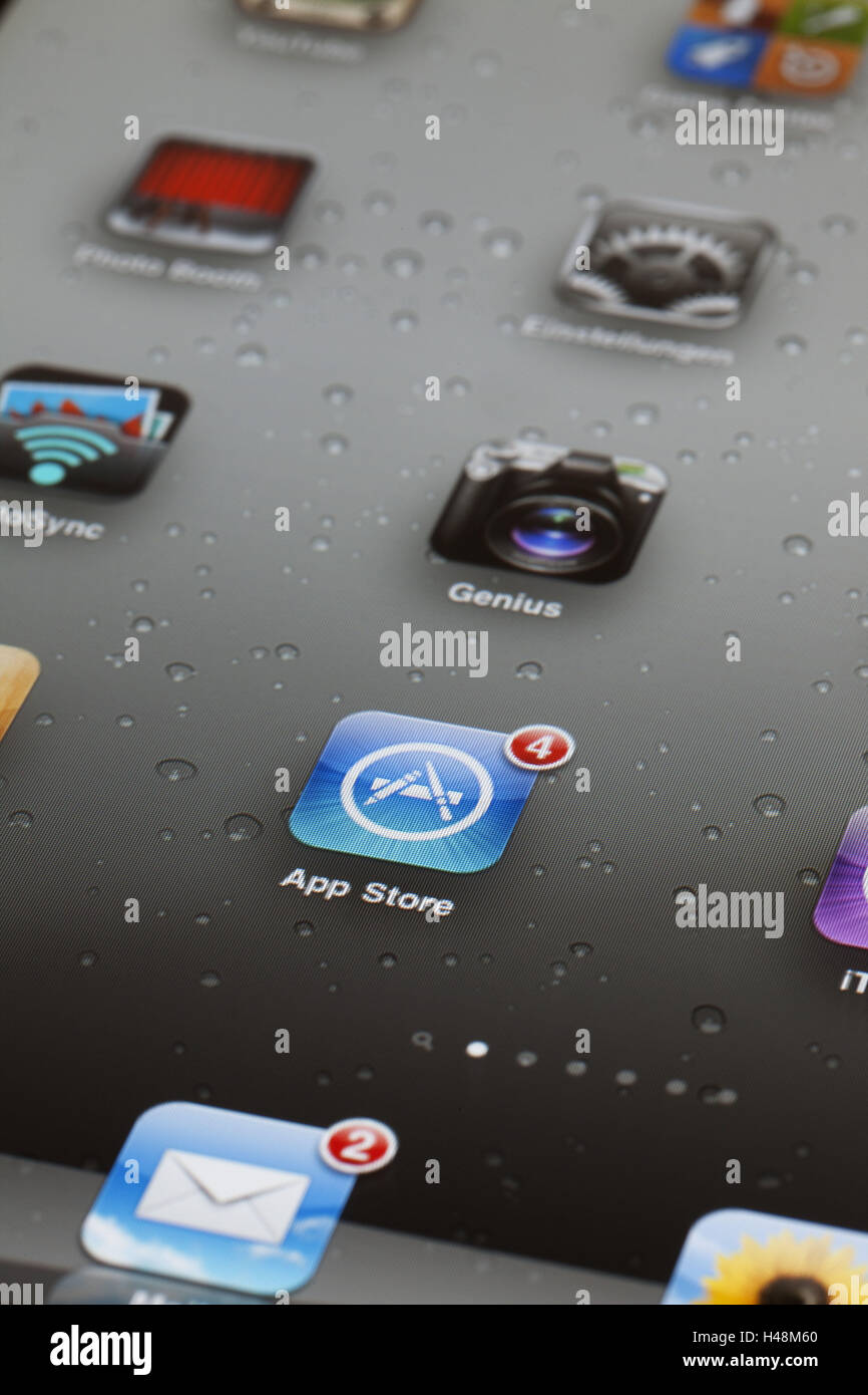 iPad 2, display, Apps, programs, medium closeup, multiair function