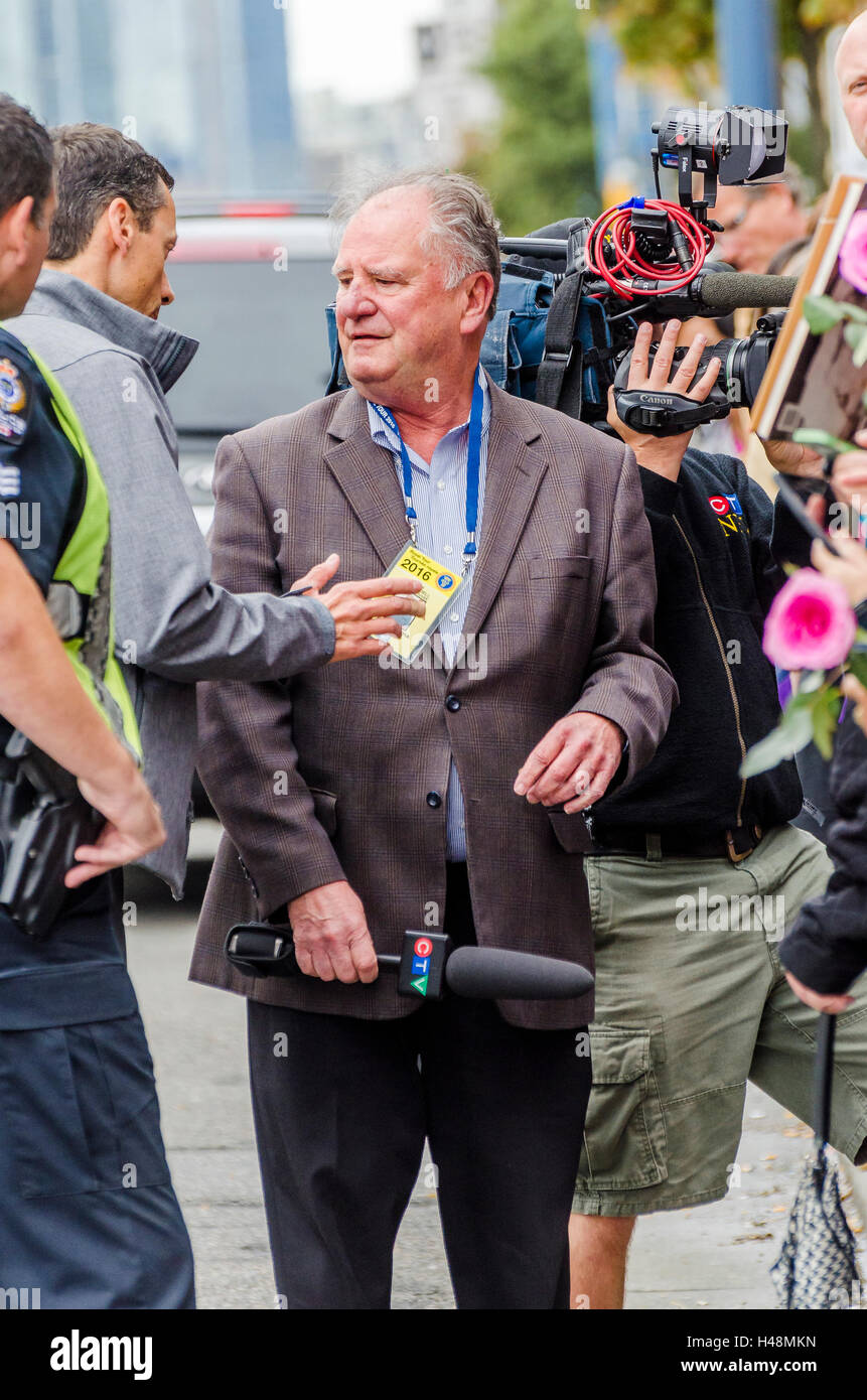 Broadcaster Mike McCardell Stock Photo