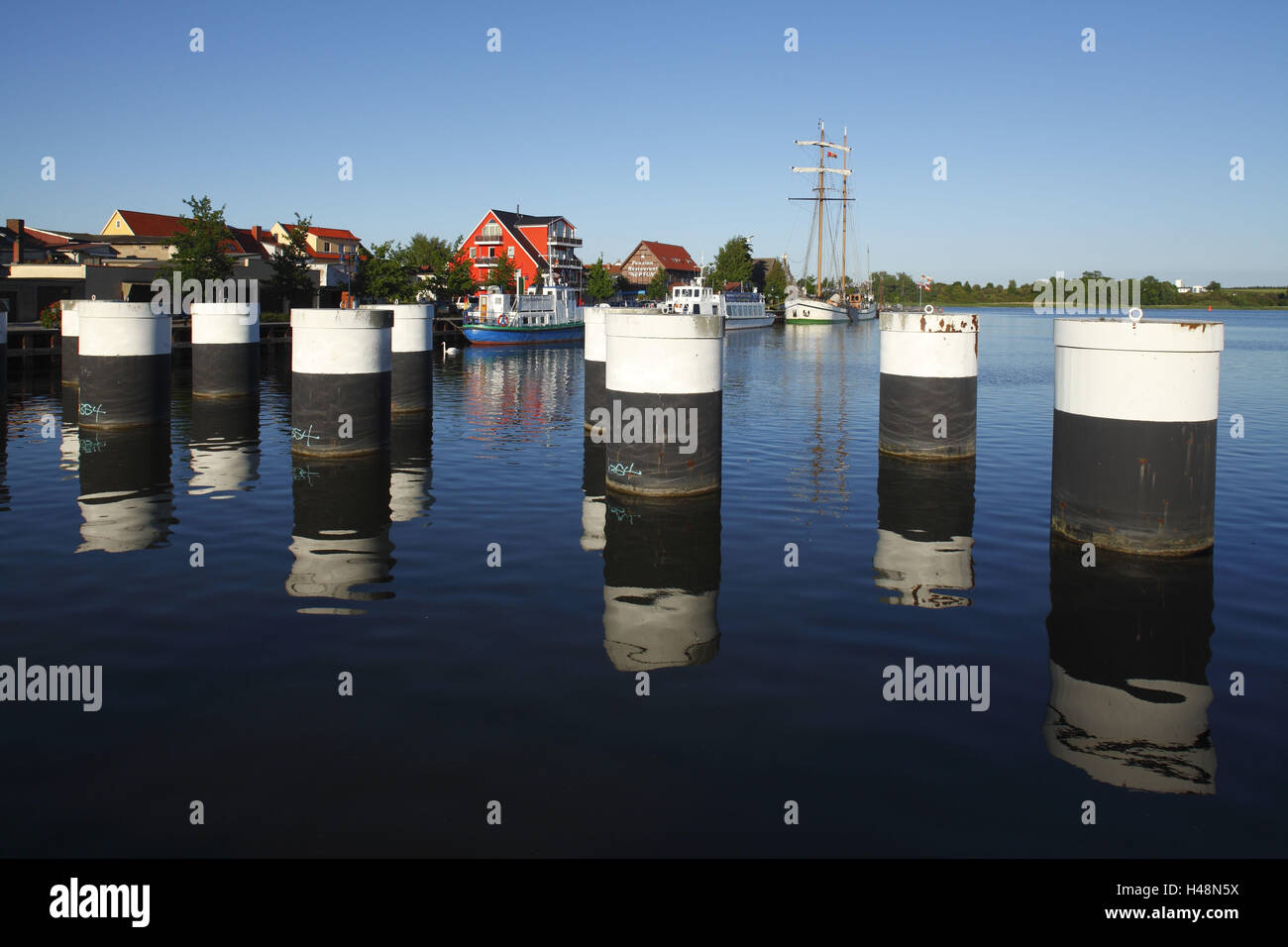 Germany, MecklenburgWest Pomerania, Wolgast, harbour Stock Photo Alamy