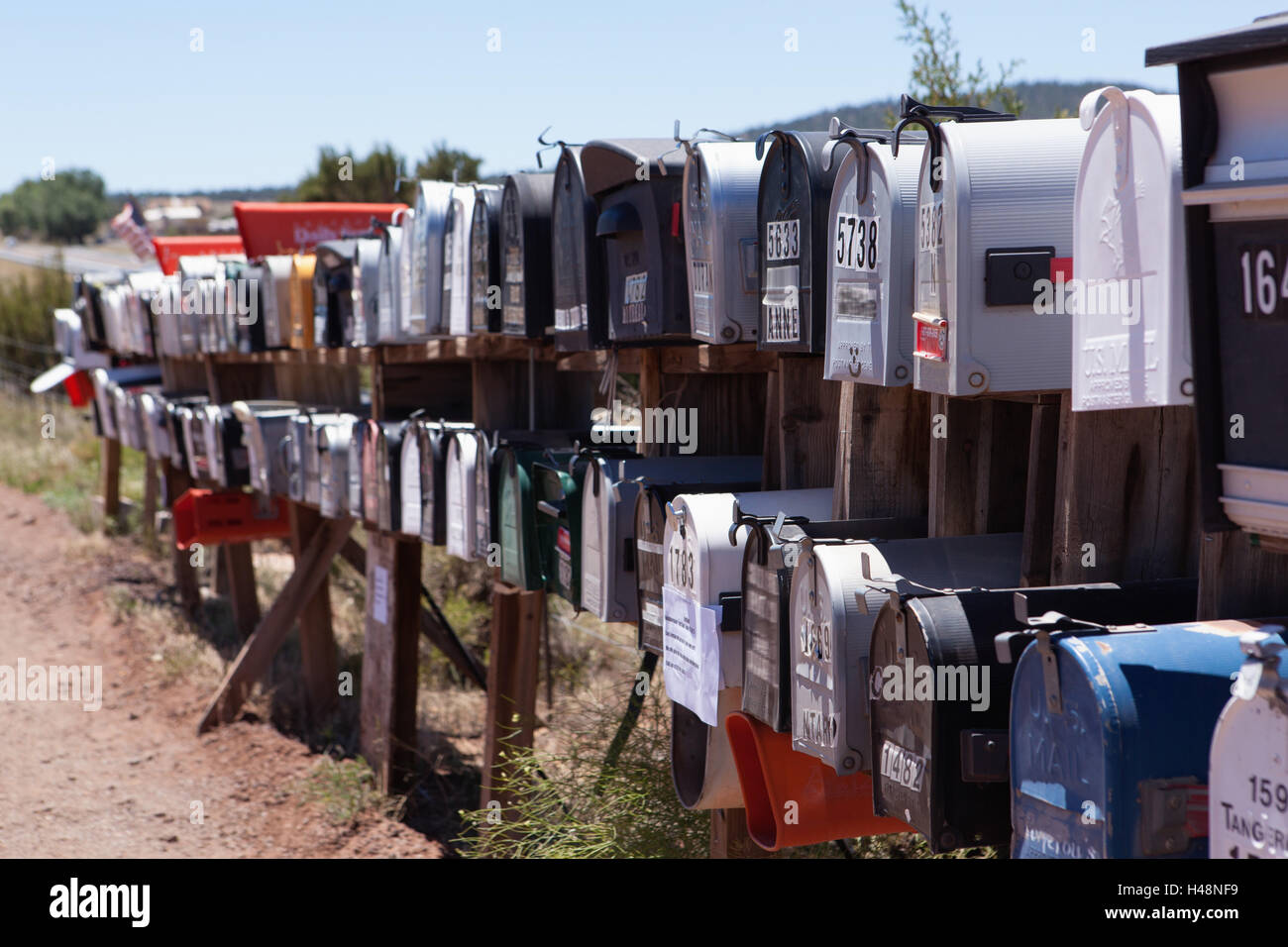 USA, Arizona, mailboxes Stock Photo Alamy