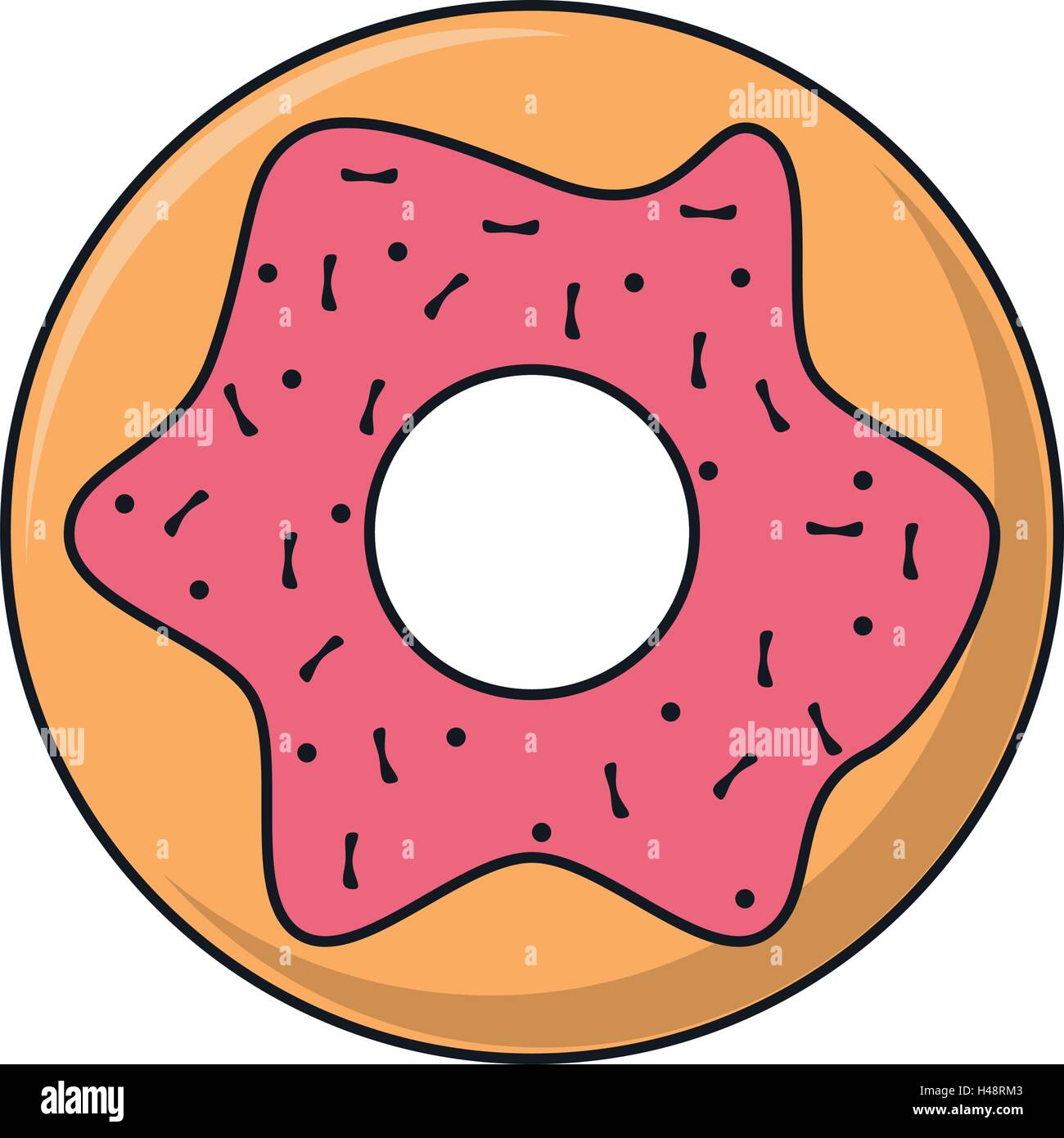 Isolated donut food design Stock Vector Image & Art - Alamy