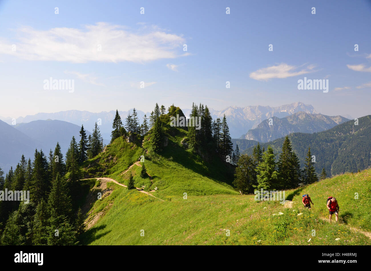 Germany Laber Germany, Upper Bavaria, bunting's valley, Laber, Alpine panorama ...
