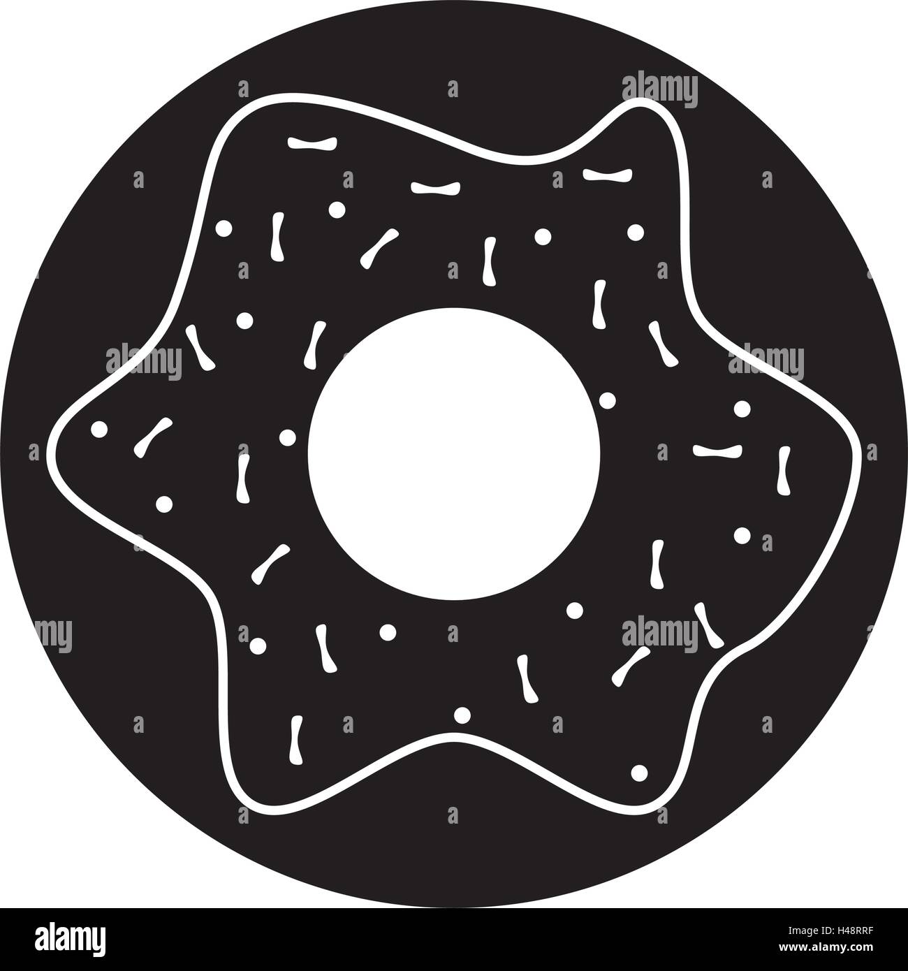 Isolated donut food design Stock Vector Image & Art - Alamy