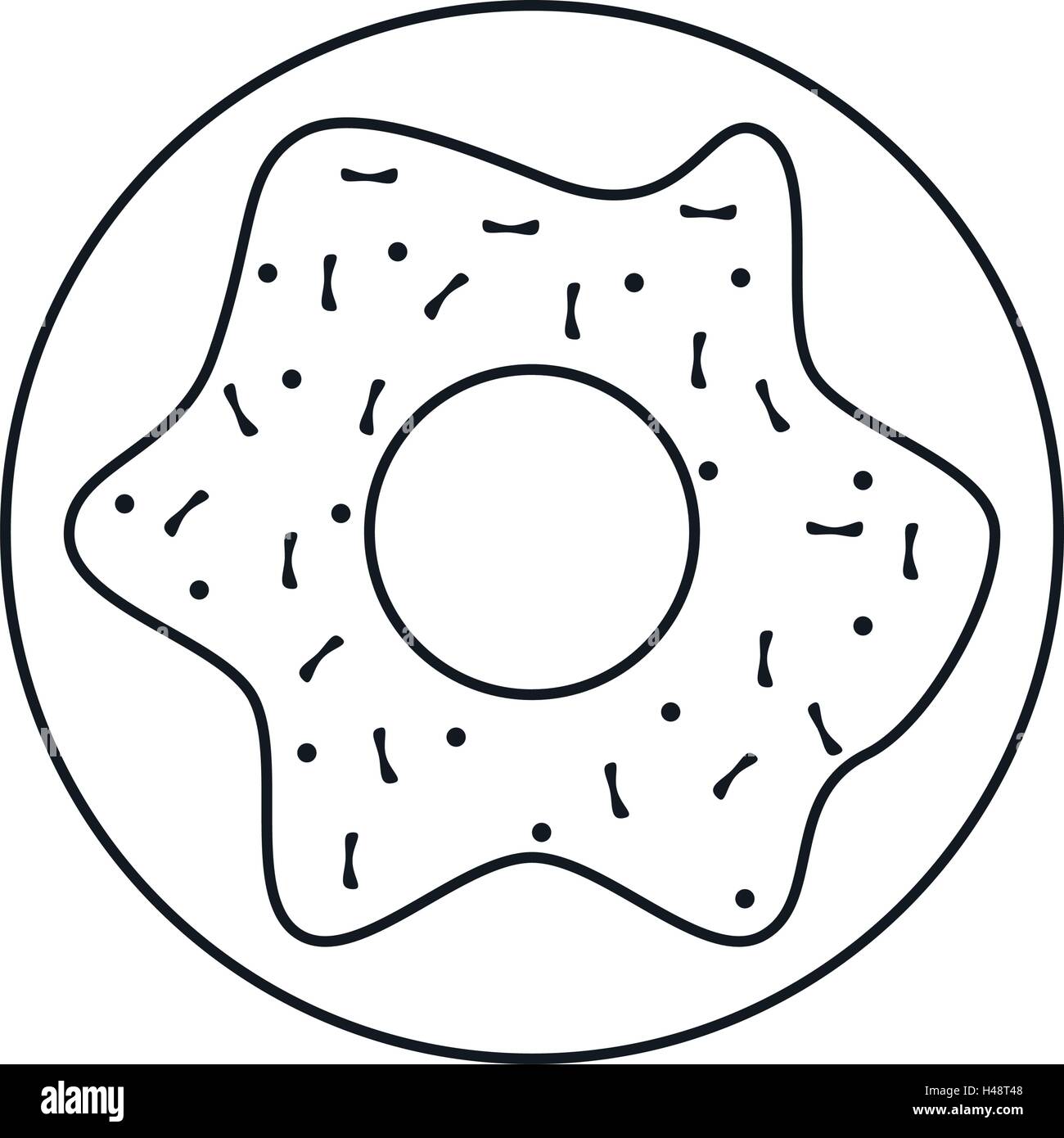 Isolated donut food design Stock Vector Image & Art - Alamy