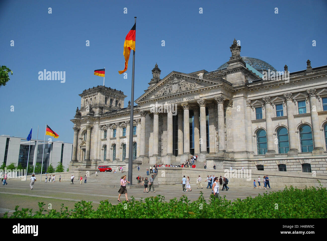 Germany, Berlin, Reichstag building, tourist, capital, town, building ...