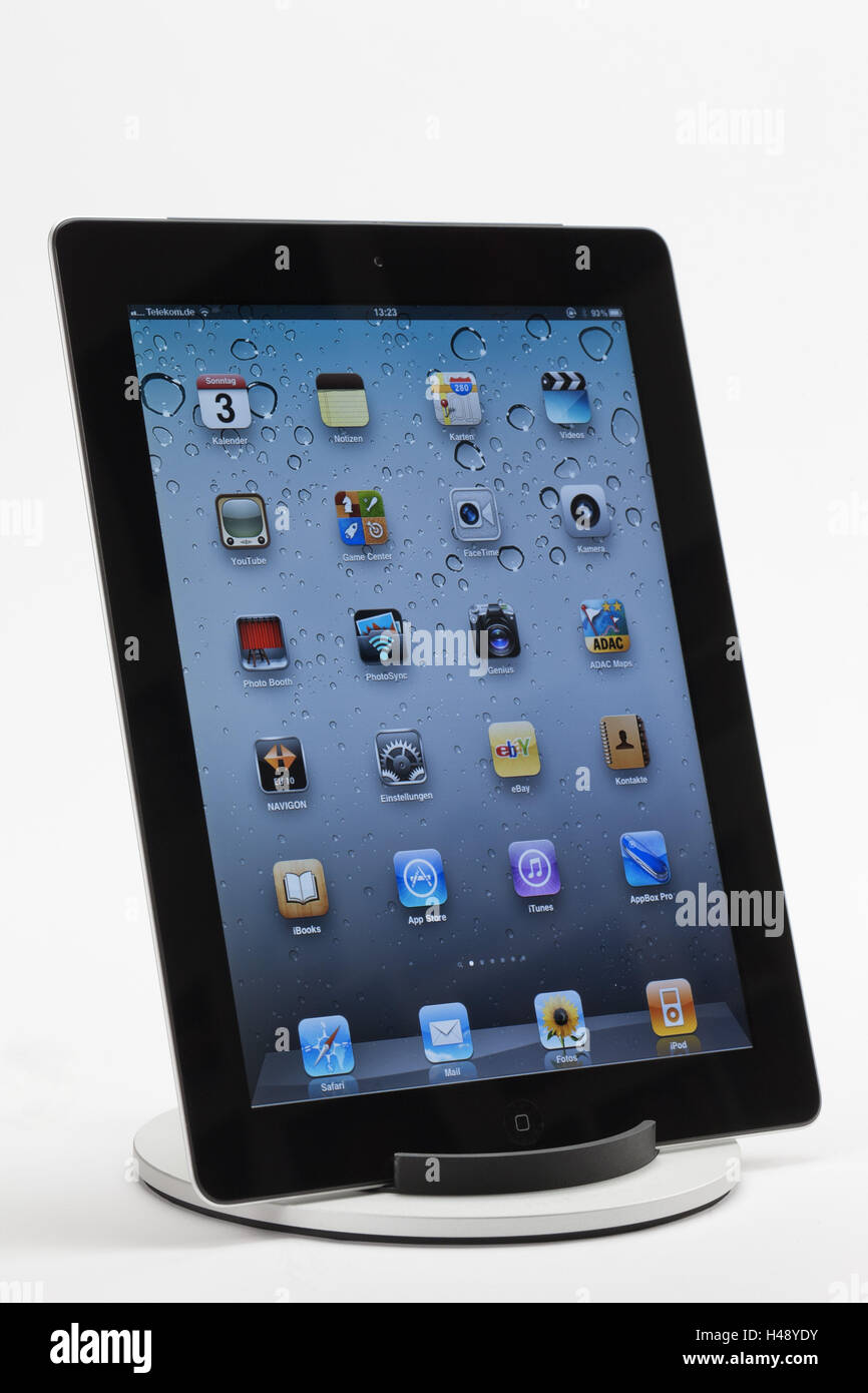 iPad 2, display, Apps, programs, multiair function, iPad stand Stock