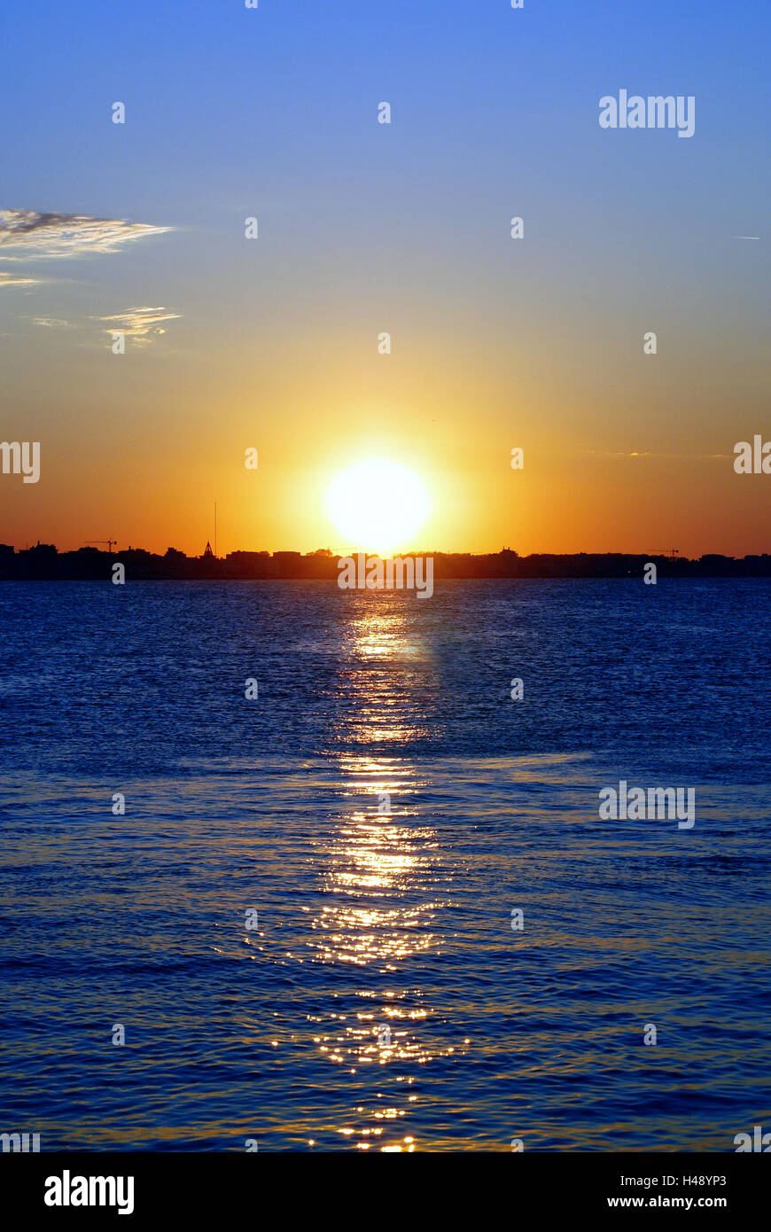 amazing colors of sky and sea at sunset Stock Photo - Alamy