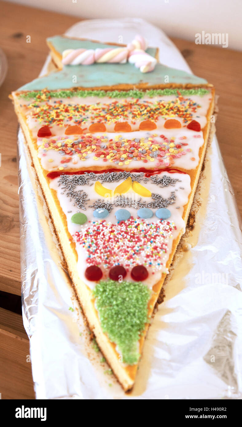 Cake, school cone shape Stock Photo Alamy