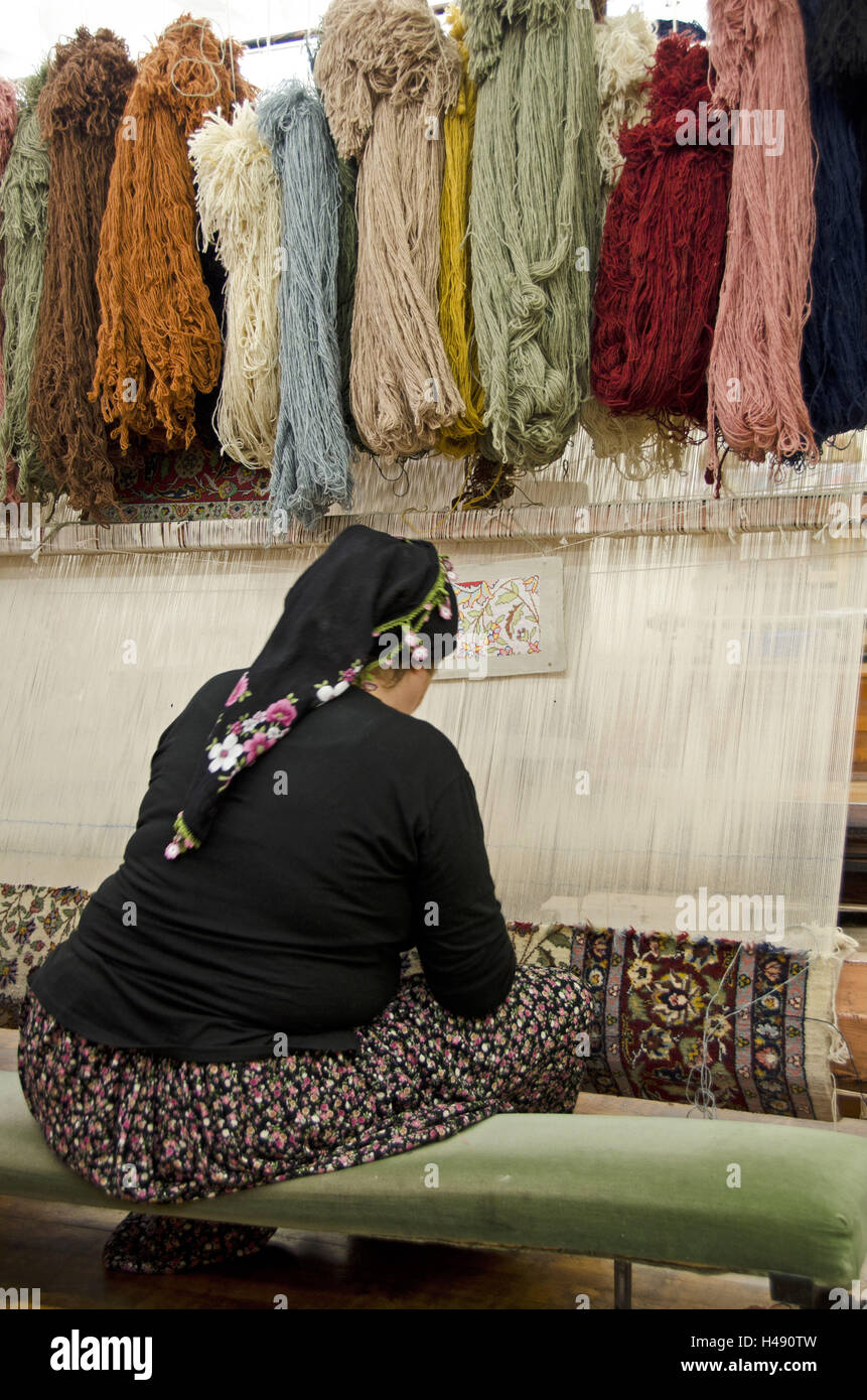 Female carpet maker hires stock photography and images Alamy