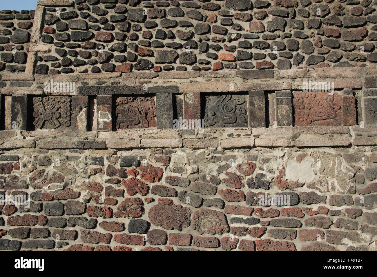 Tlatelolco. Plaza de tres culturas. Square of three cultures in Mexico city. Stock Photo