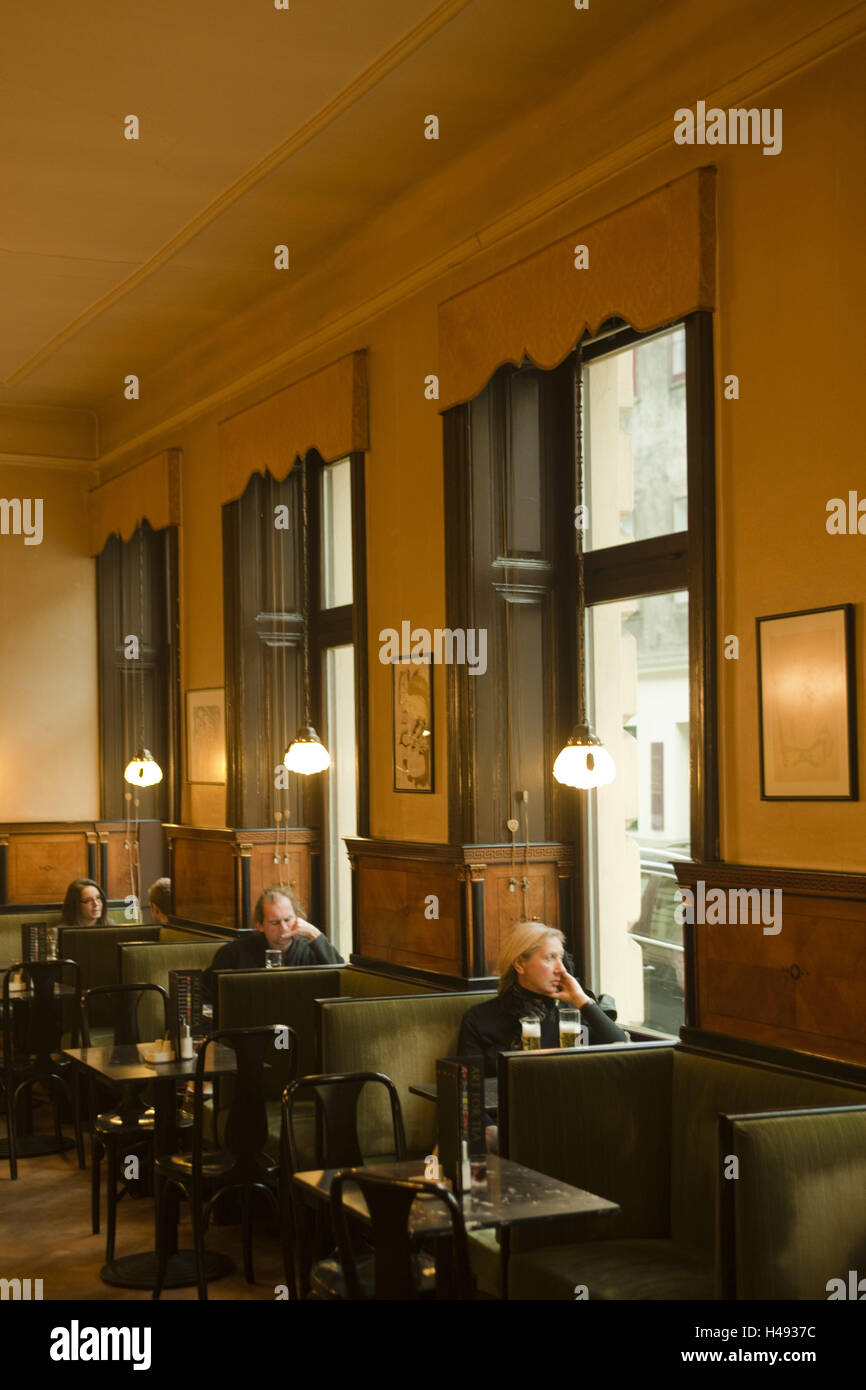 Austria, Vienna, cafe of Goldegg, lane Goldeg 22, old Viennese coffee house, Stock Photo