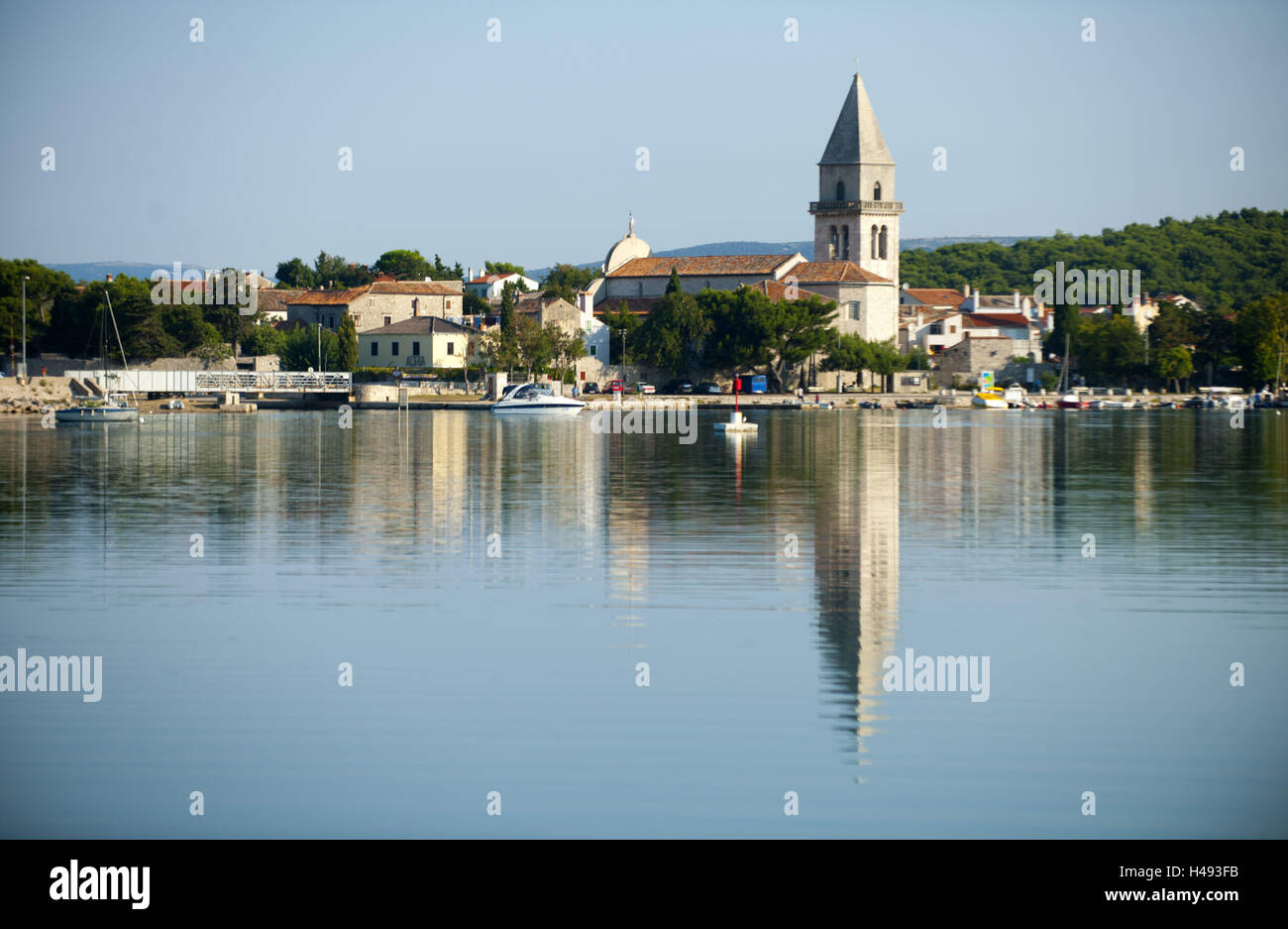 Croatia, island Cres, Osor, till the 15th century was Osor the capital the islands Cres and Losinj, Stock Photo