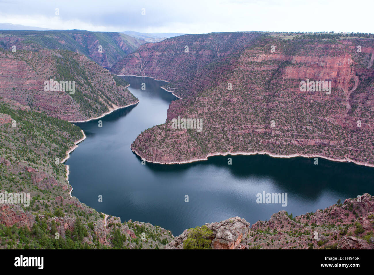 USA, Wyoming, Flaming reservoir Stock Photo Alamy