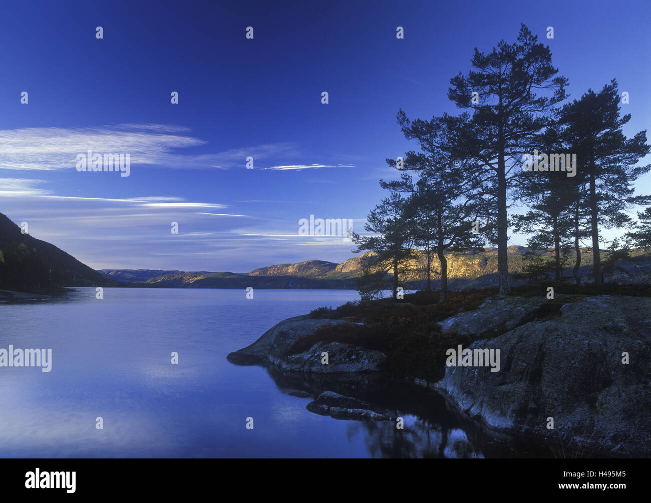 Norway, Telemark, Nisser lake, sunrise Stock Photo Alamy