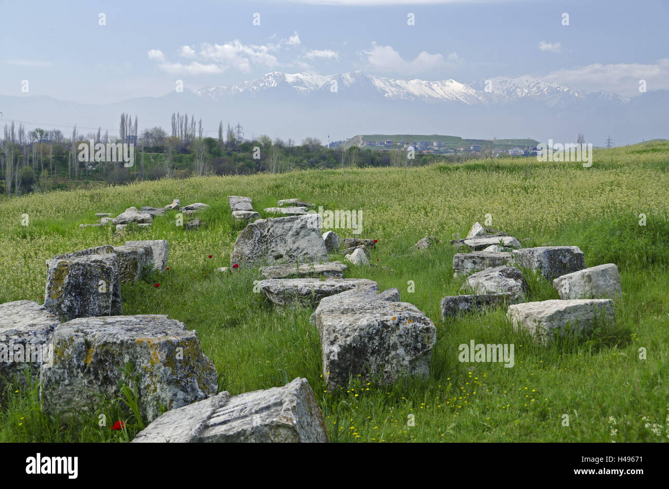 Turkey, Westanatolien, province of Denizli, Laodikeia, stones, Stock Photo